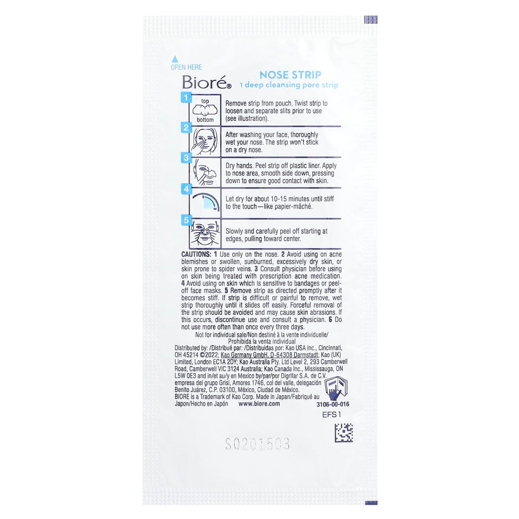 Biore, Deep Cleansing Pore Strips, 14 Nose Strips