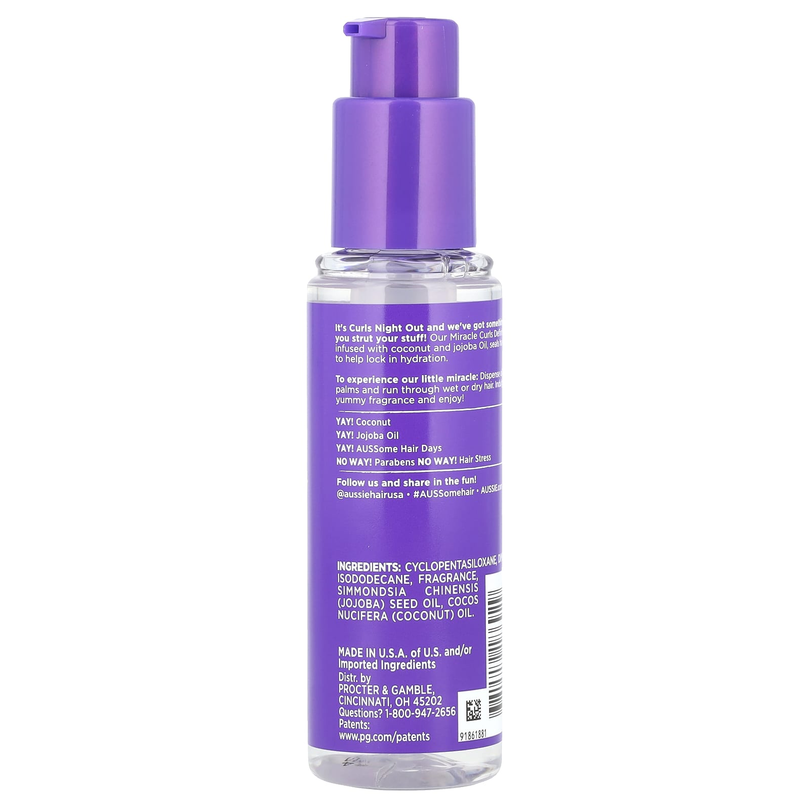 Aussie, Miracle Curls, Curl-Defining Oil, 3.2 fl oz (95 ml)