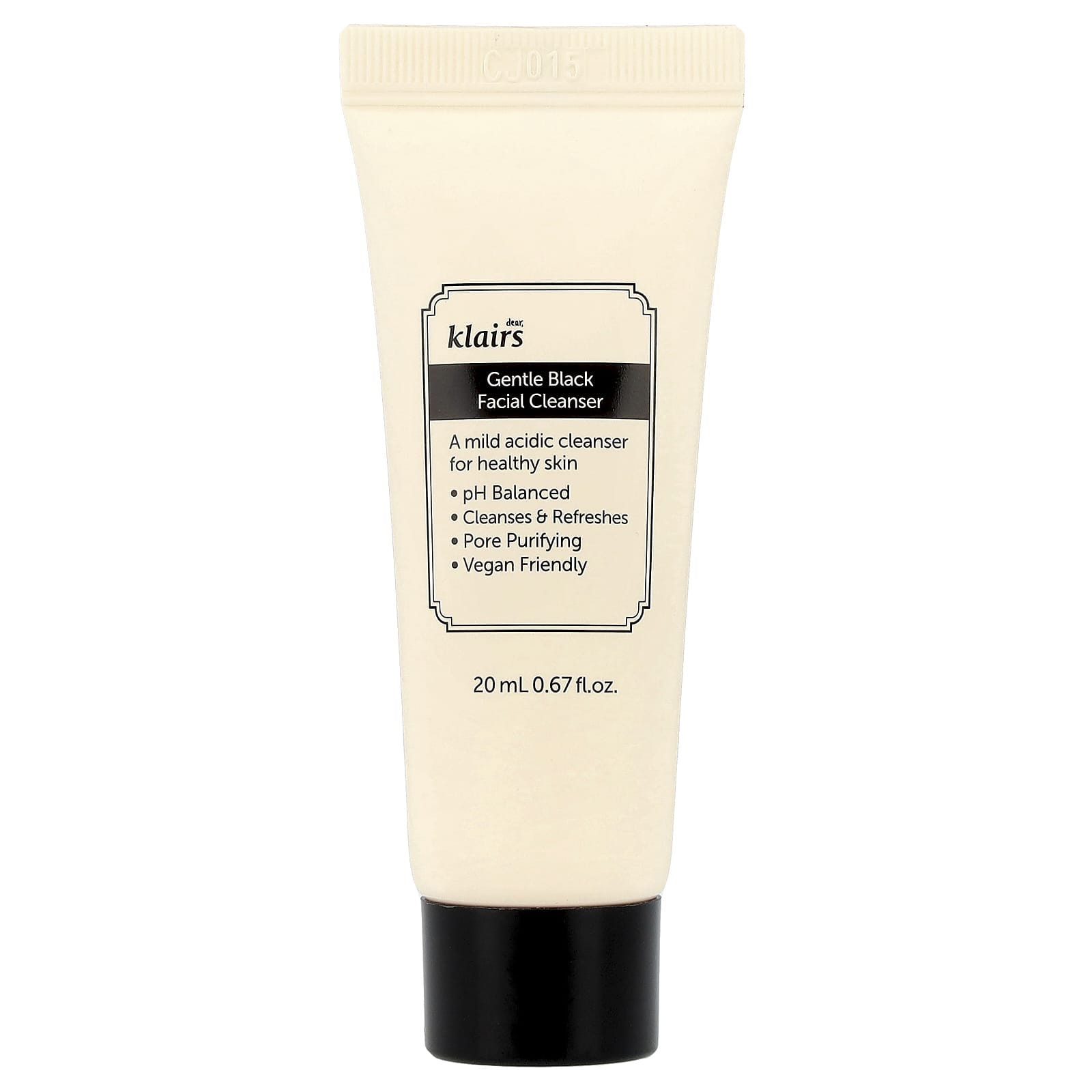 Dear, Klairs, Gentle Black Facial Cleanser, 0.67 fl oz (20 ml)