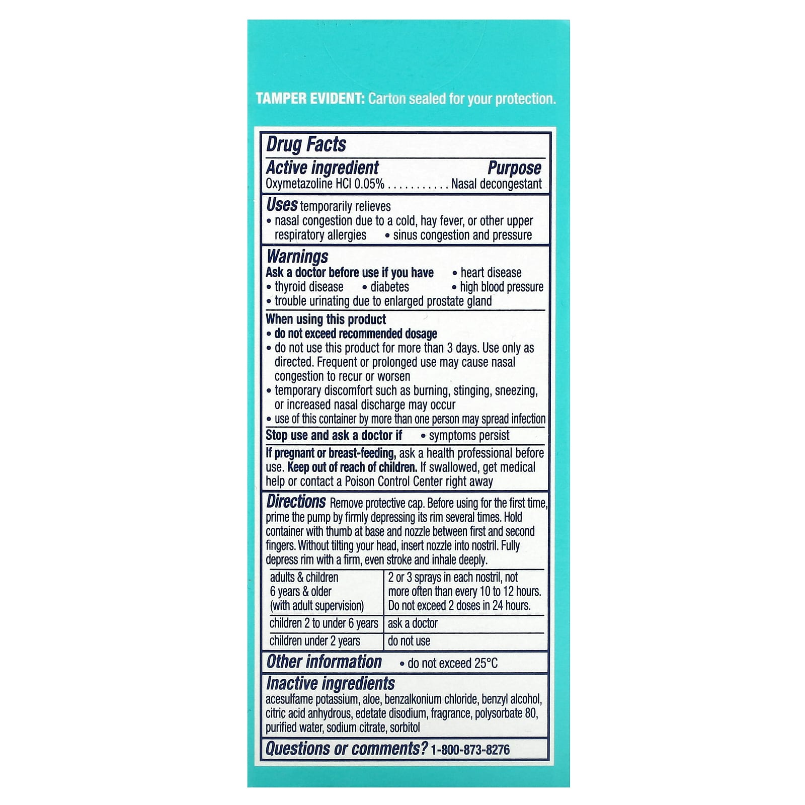 Vicks, Sinex Severe, Moisturizing Ultra Fine Mist, 0.5 fl oz (15 ml)