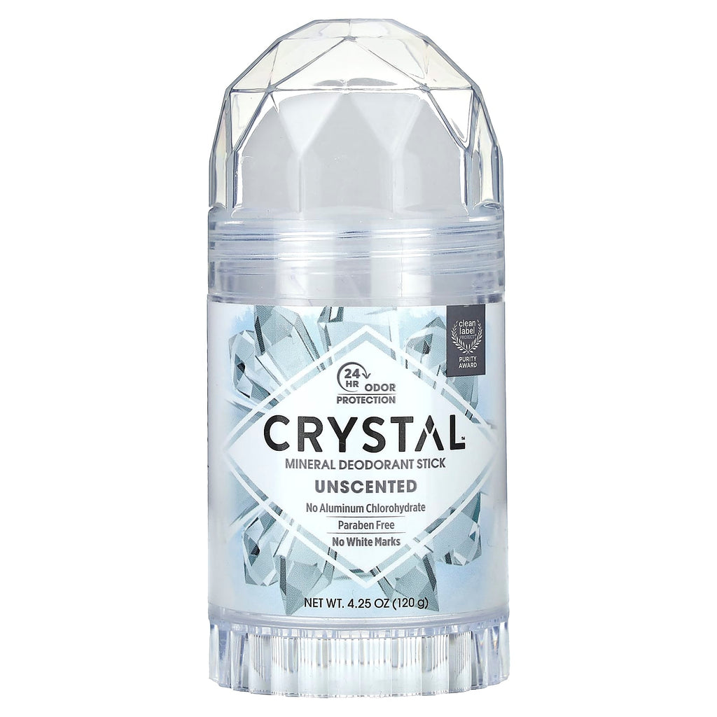 CRYSTAL, Mineral Deodorant Stick, Unscented, 4.25 oz (120 g)