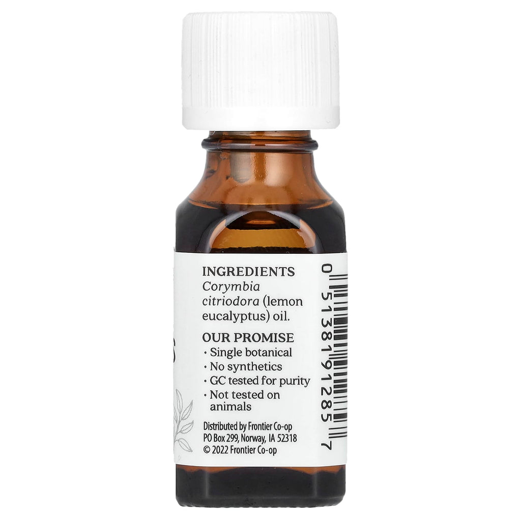 Aura Cacia, Pure Essential Oil, Lemon Eucalyptus, 0.5 fl oz (15 ml)