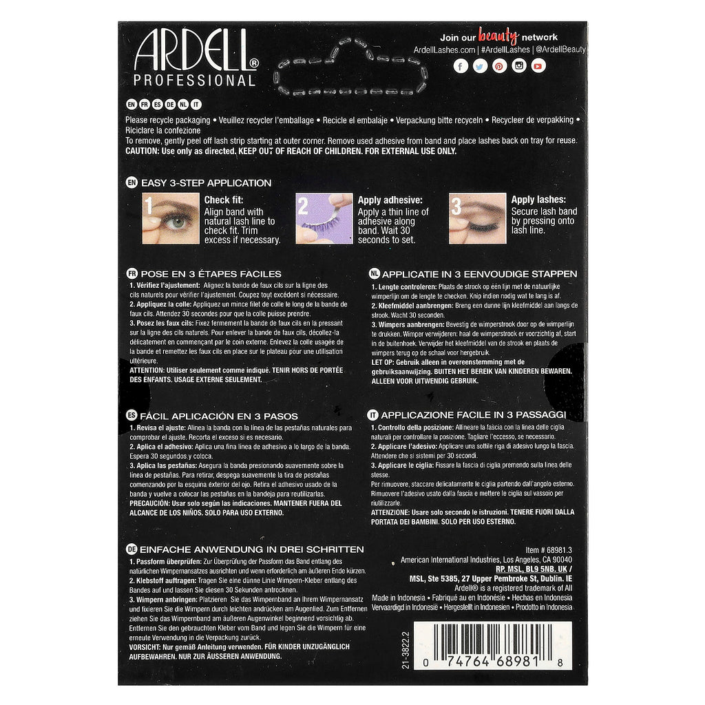 Ardell, Natural Lashes, 110, 6 Pairs