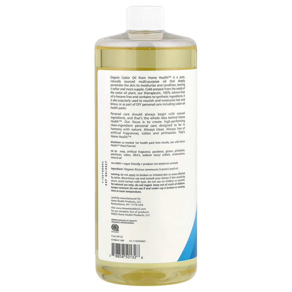 Home Health, Organic Castor Oil, 32 fl oz (946 ml)