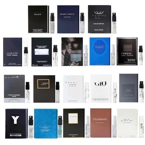Men's Perfume Sampler Set, 12 Designer Cologne Samples