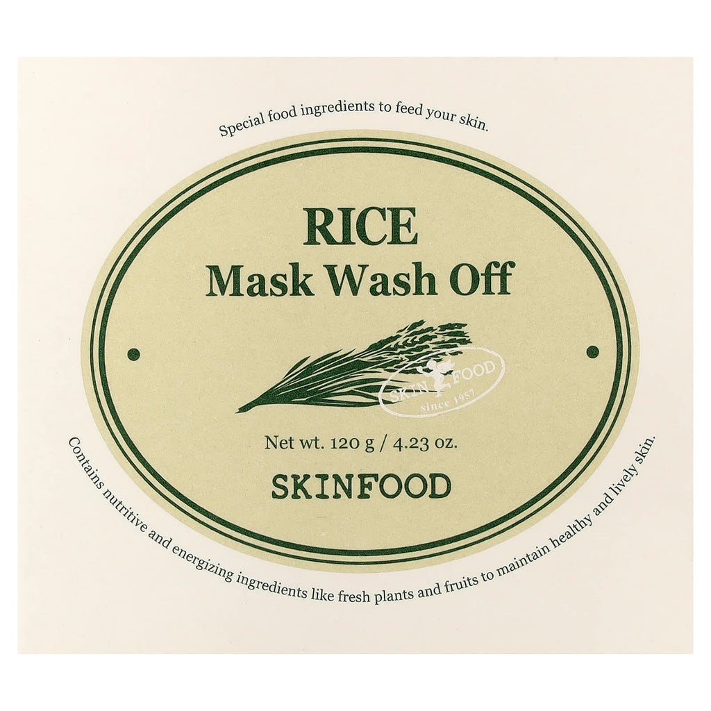 SKINFOOD, Rice Beauty Mask Wash Off, 4.23 oz (120 g)