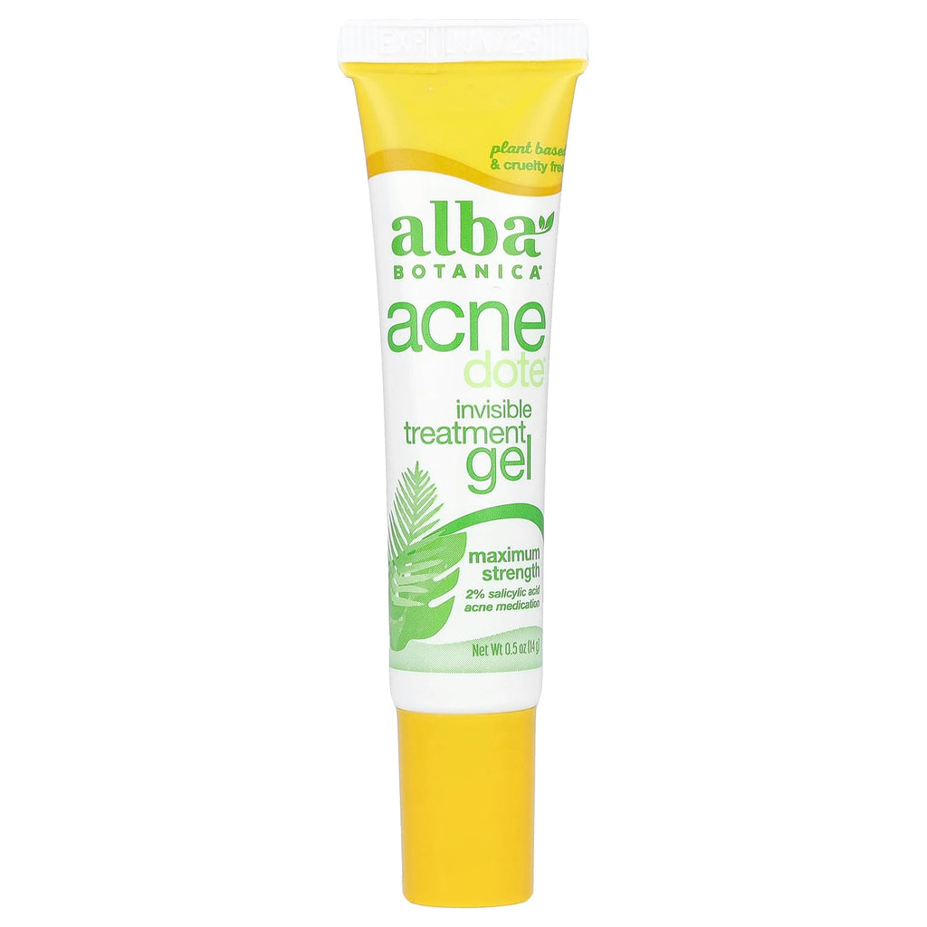 Alba Botanica, Acnedote®, Invisible Treatment Gel, Maximum Strength, 0.5 oz (14 g)