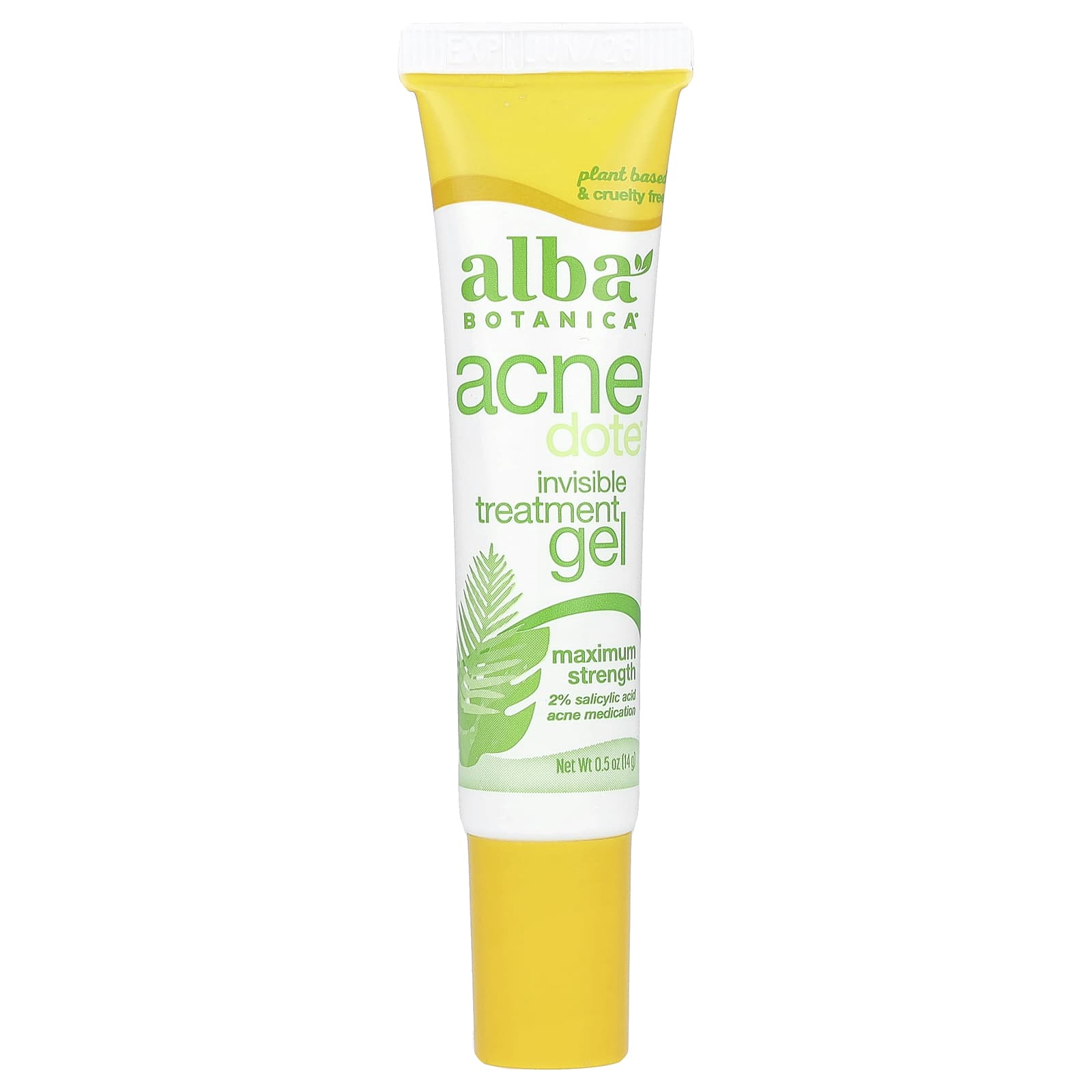Alba Botanica, Acnedote®, Invisible Treatment Gel, Maximum Strength, 0.5 oz (14 g)