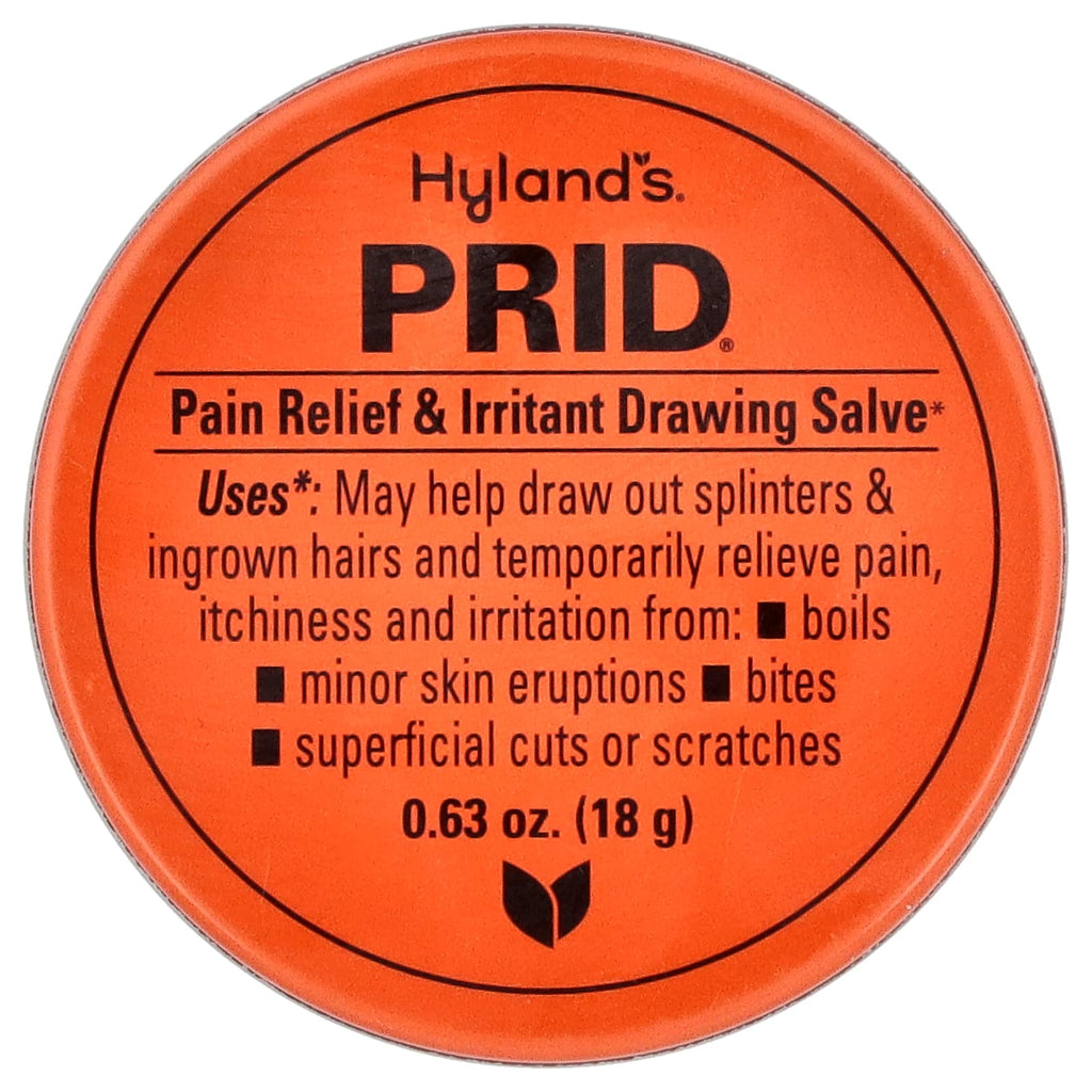 Hyland's Naturals, Prid®, Pain Relief & Irritant Drawing Salve, 0.63 oz (18 g)