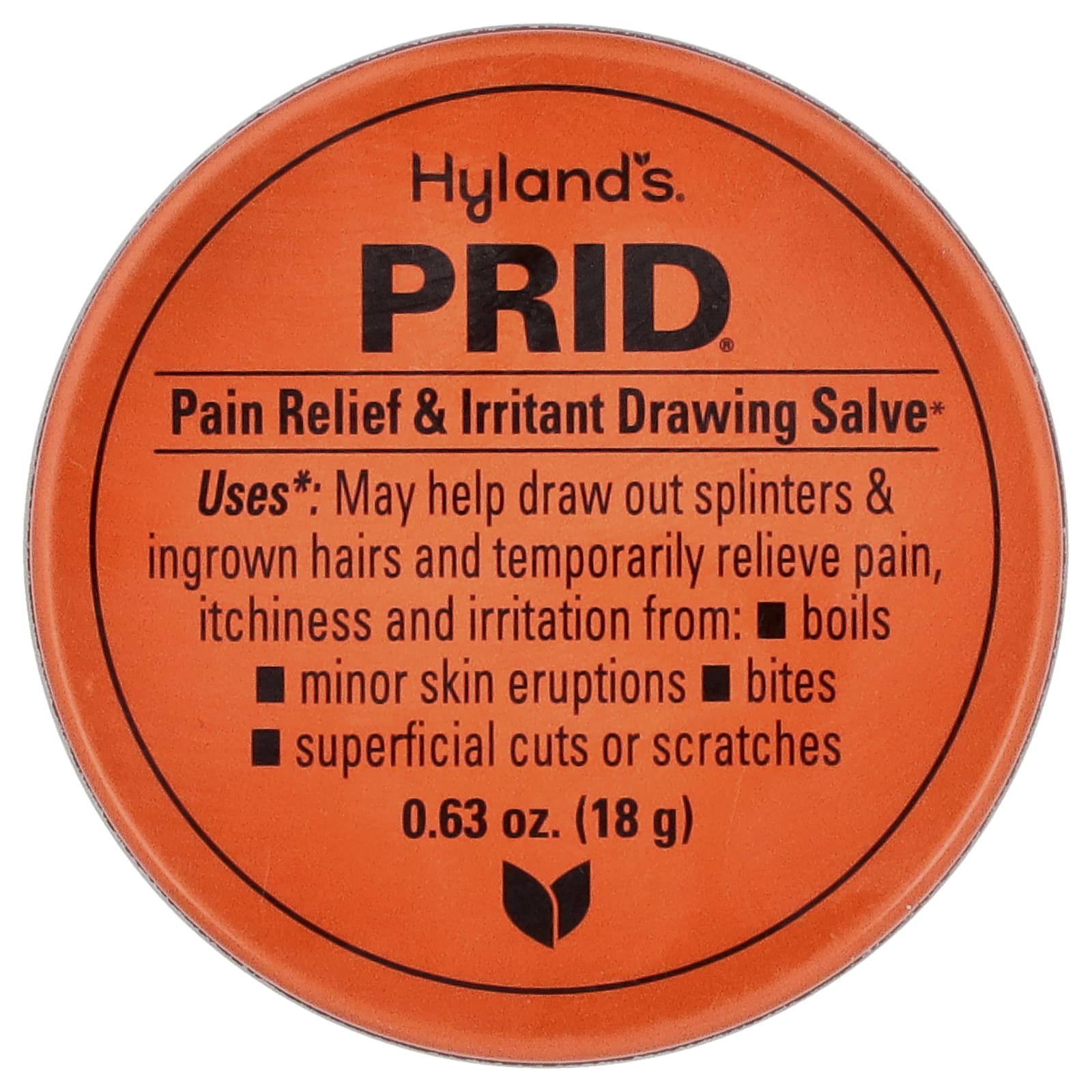 Hyland's Naturals, Prid®, Pain Relief & Irritant Drawing Salve, 0.63 oz (18 g)
