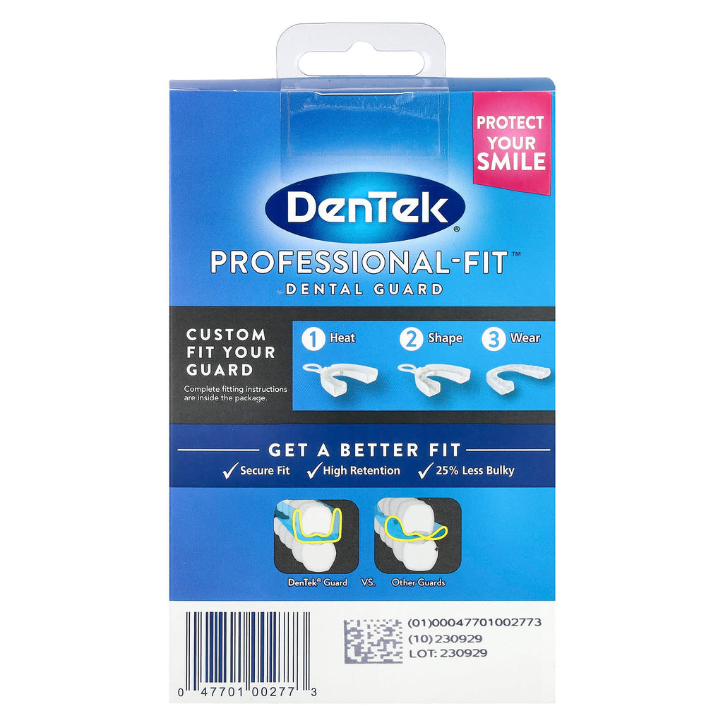DenTek, Professional-Fit™ Dental Guard, 1 Fitting Tray + 1 Storage Case + 1 Guard