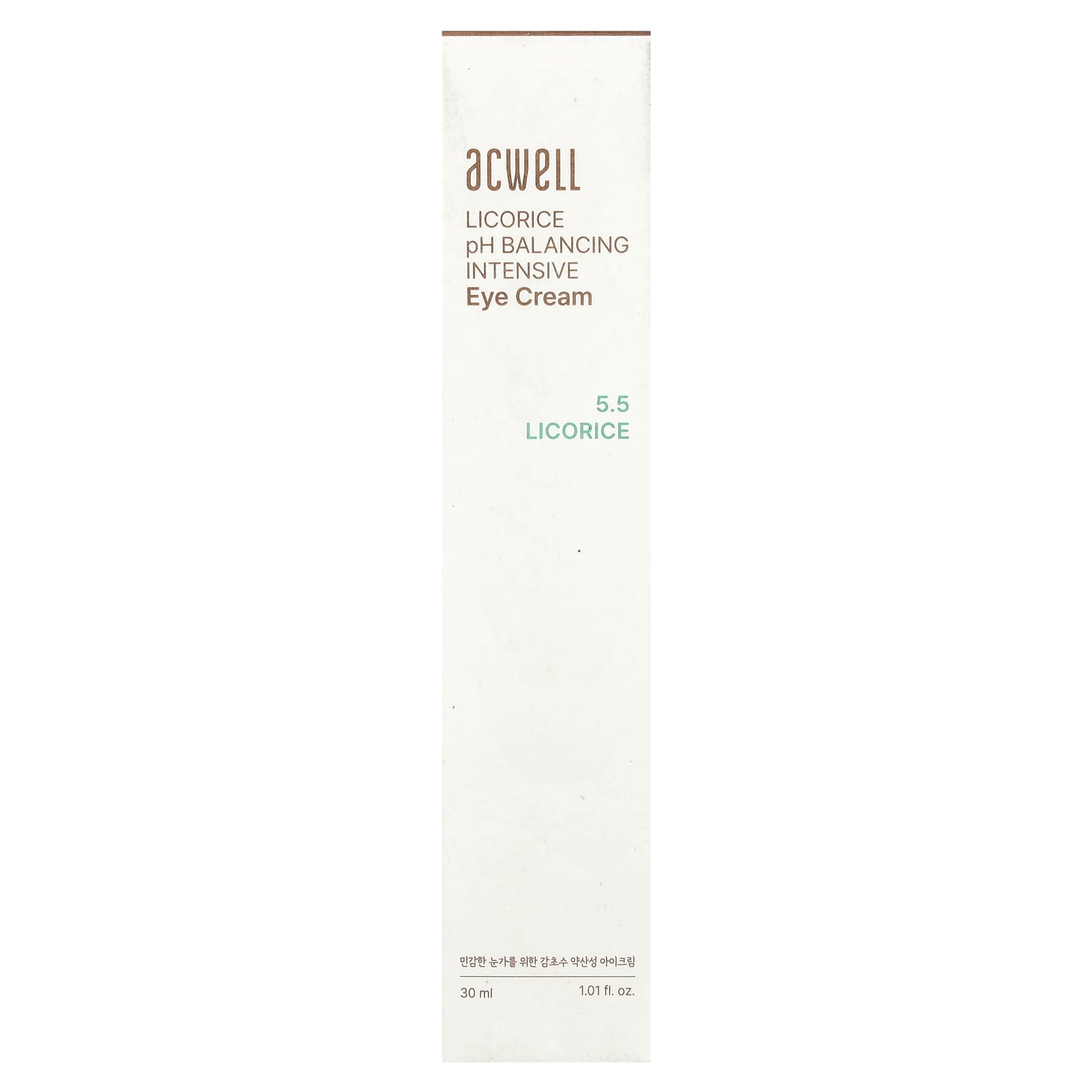 Acwell, 5.5 Licorice pH Balancing Intensive Eye Cream, 1.01 fl oz (30 ml)