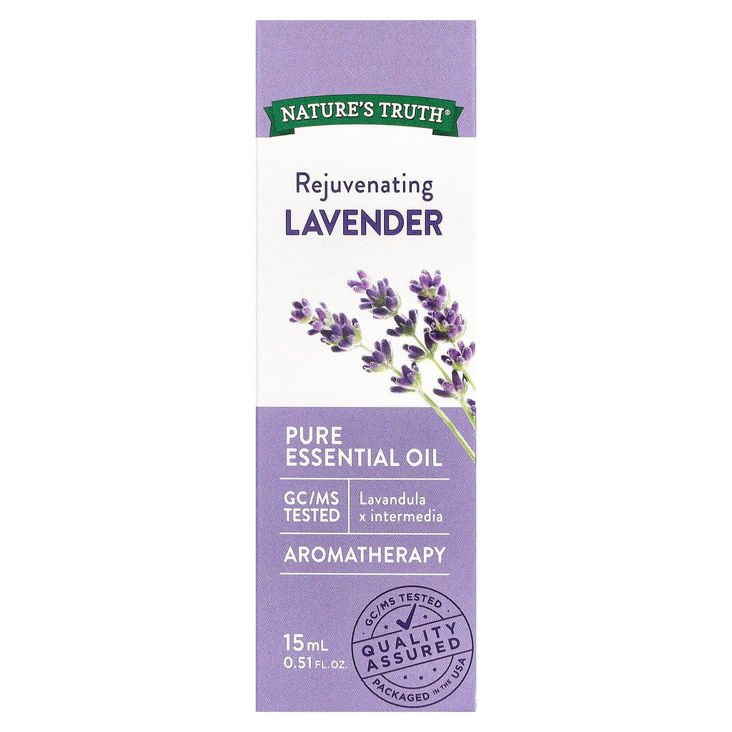 Nature's Truth, Pure Essential Oil, Rejuvenating Lavender, 0.51 fl oz (15 ml)