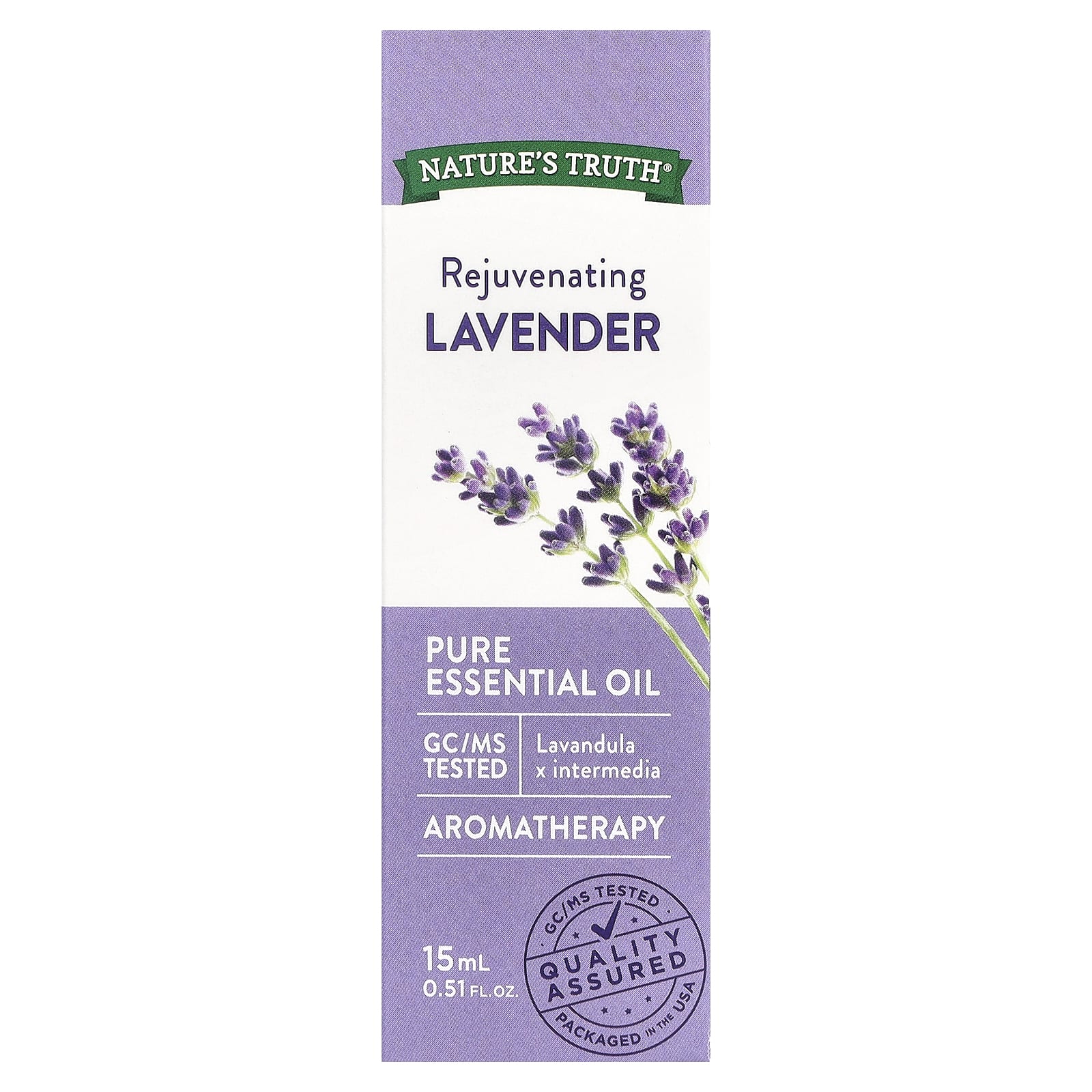 Nature's Truth, Pure Essential Oil, Rejuvenating Lavender, 0.51 fl oz (15 ml)
