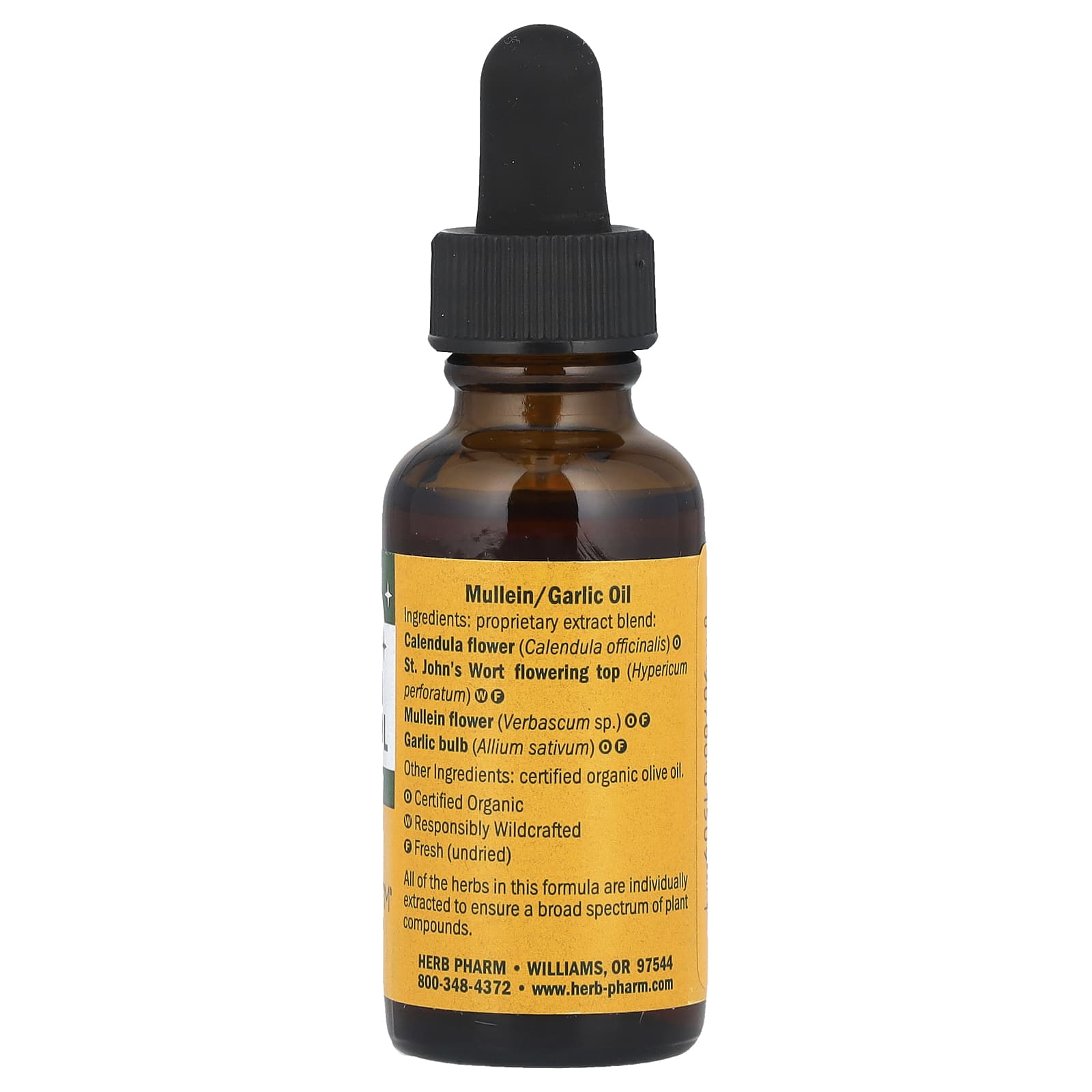 Herb Pharm, Kids, Mullein Garlic Oil, 1 fl oz (30 ml)