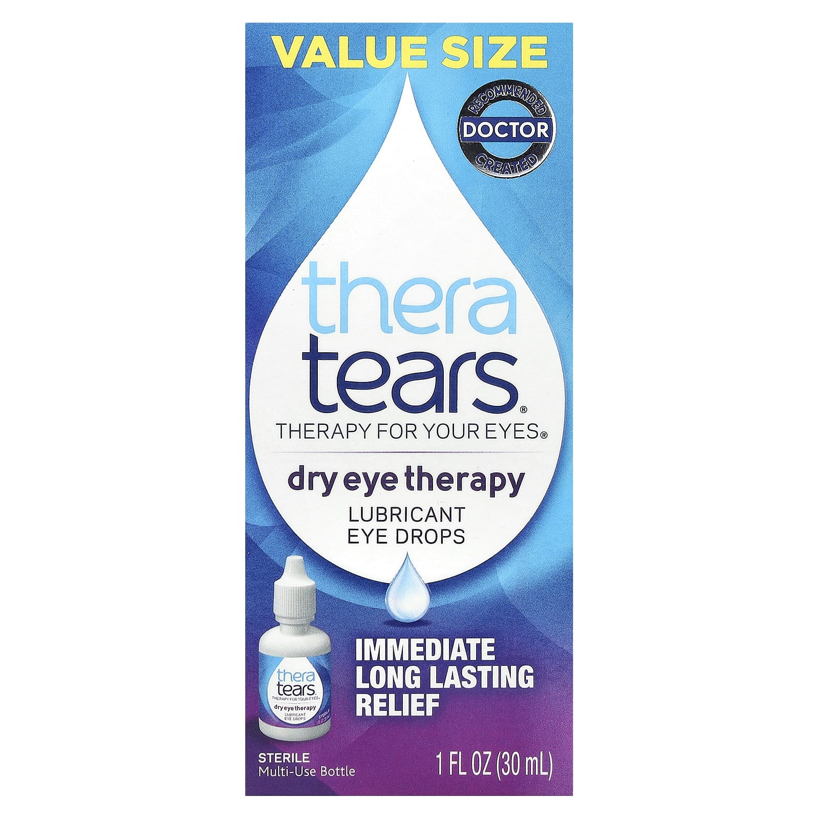 TheraTears, Dry Eye Therapy, Lubricant Eye Drops, 1 fl oz (30 ml)