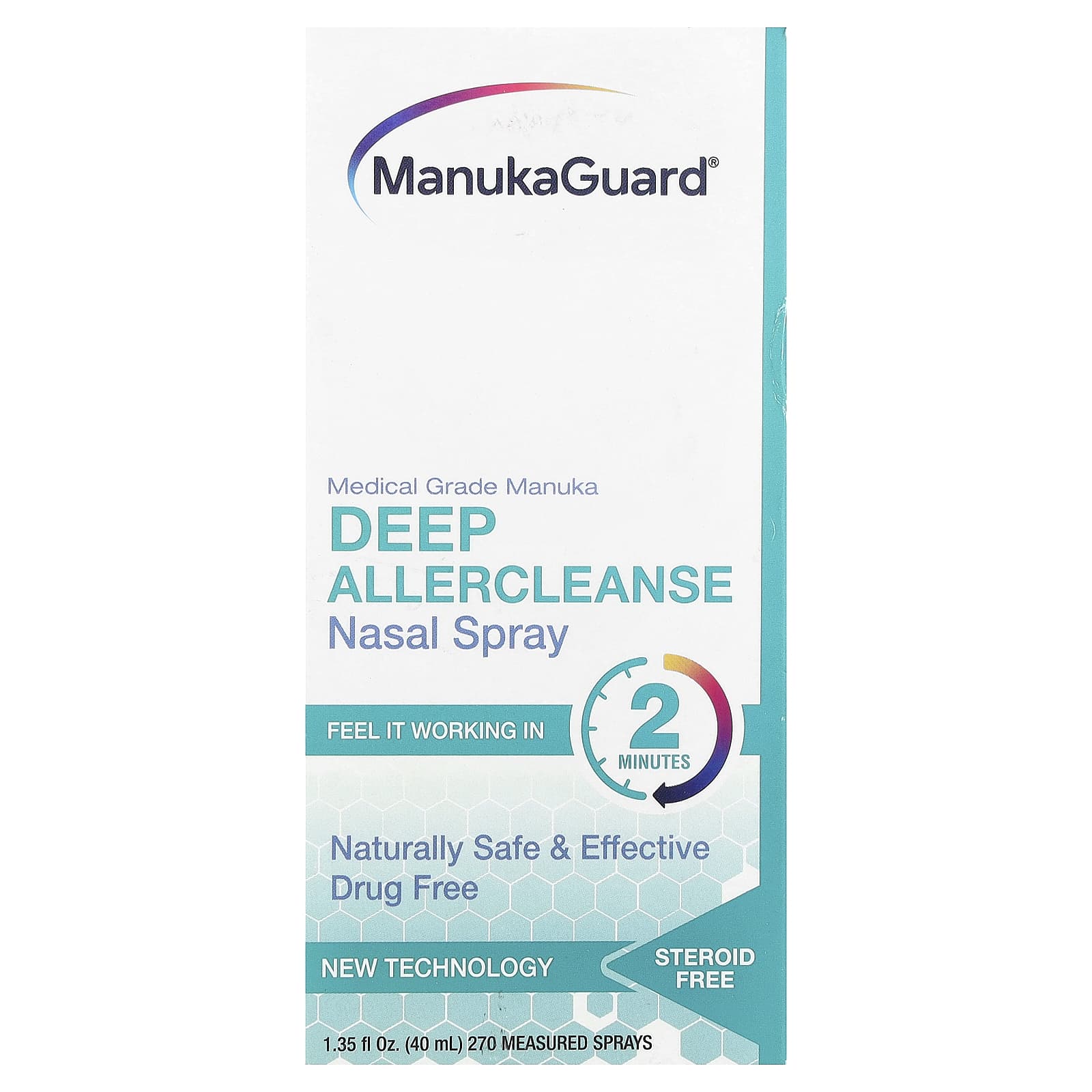 ManukaGuard, Medical Grade Manuka, Deep Allercleanse Nasal Spray, 1.35 fl oz ( 40 ml)