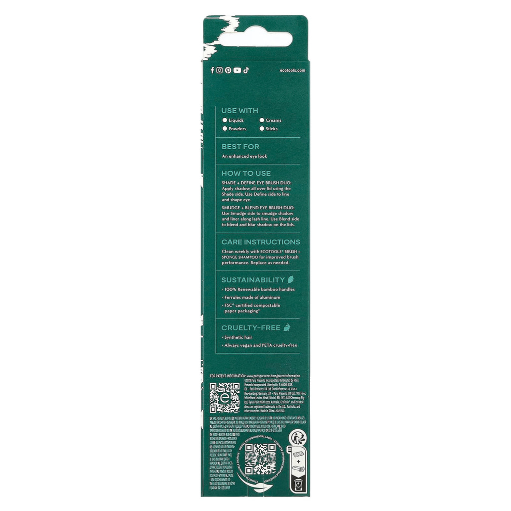 EcoTools, Enhancing Eye Brush Set, 2 Piece Set