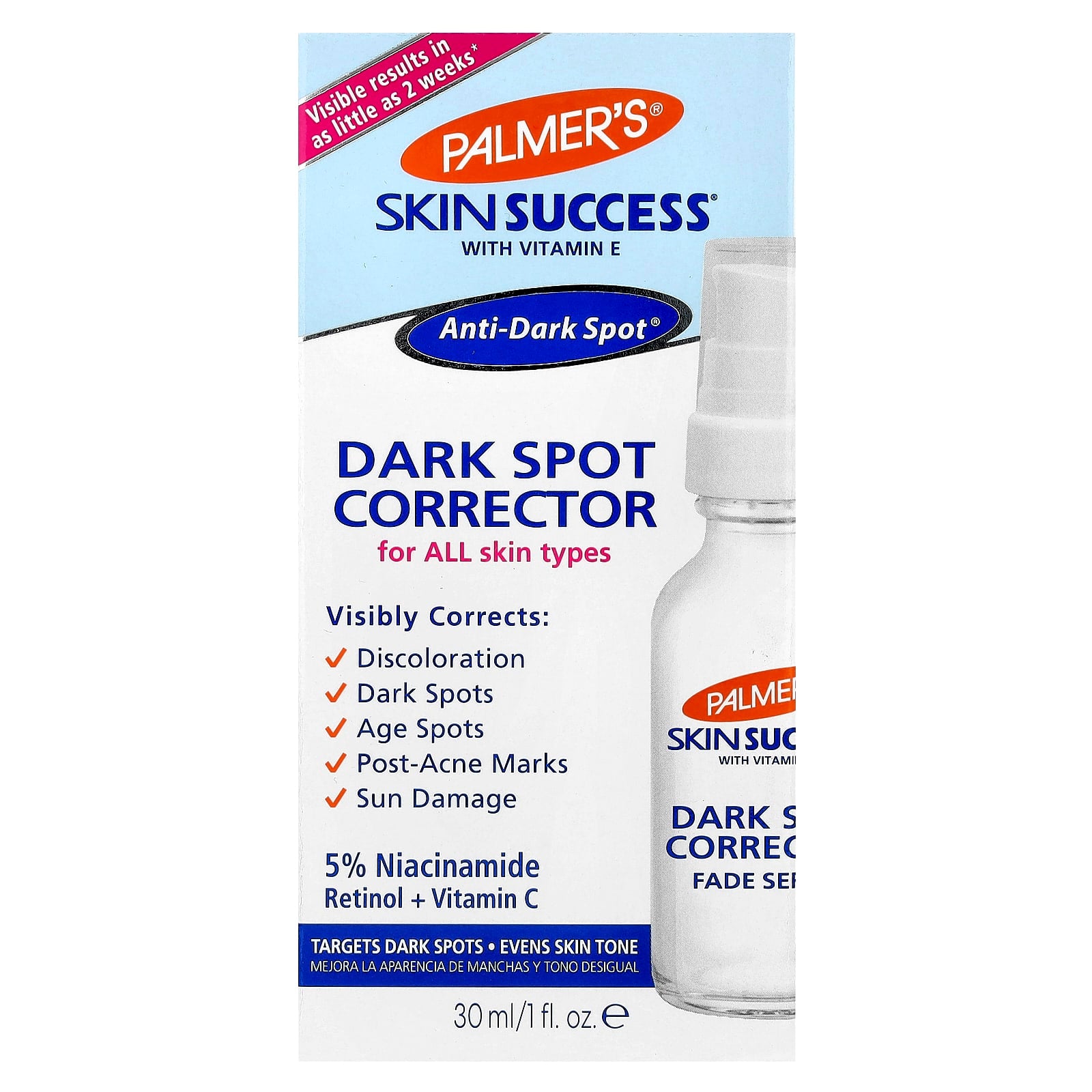 Palmer's, Skin Success® with Vitamin E, Dark Spot Corrector, All Skin Types, 1 fl oz (30 ml)