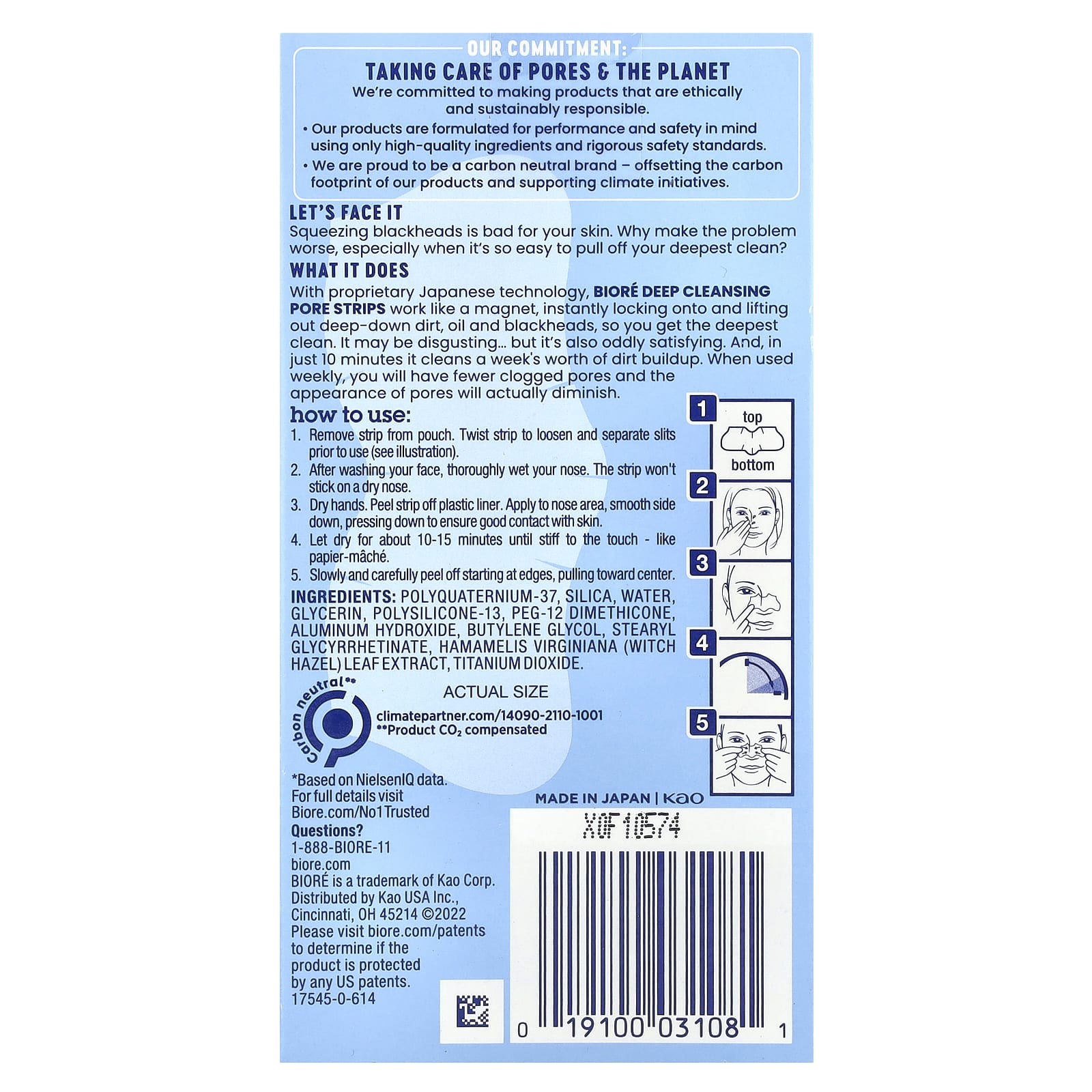 Biore, Deep Cleansing Pore Strips, 8 Nose Strips