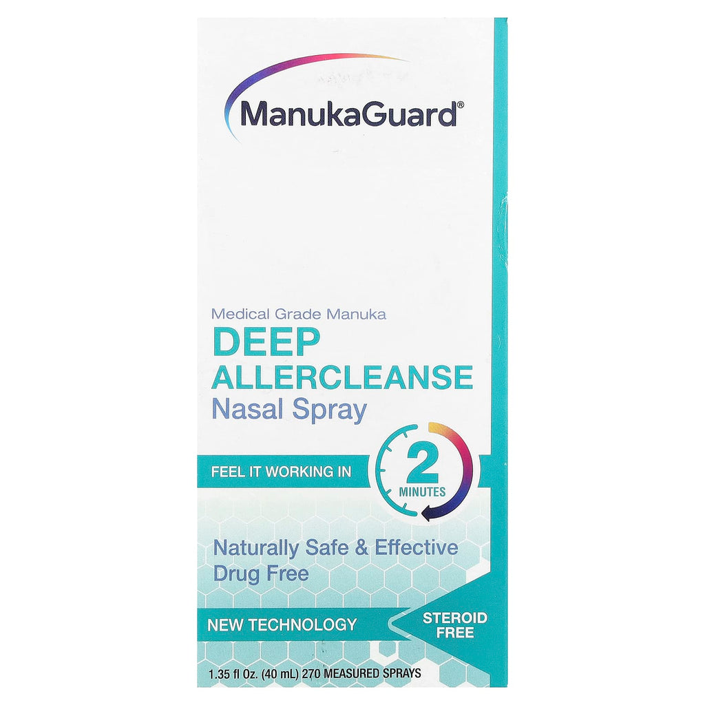 ManukaGuard, Medical Grade Manuka, Deep Allercleanse Nasal Spray, 1.35 fl oz ( 40 ml)