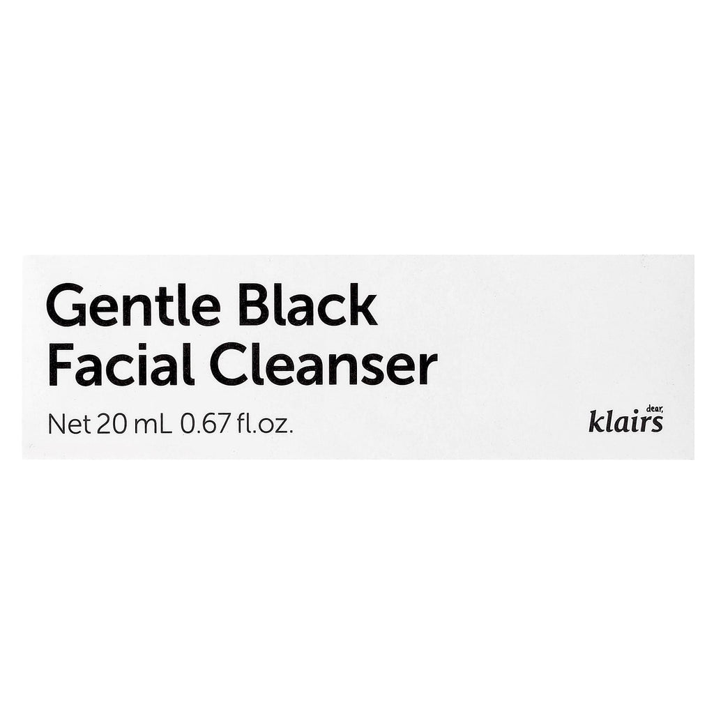 Dear, Klairs, Gentle Black Facial Cleanser, 0.67 fl oz (20 ml)