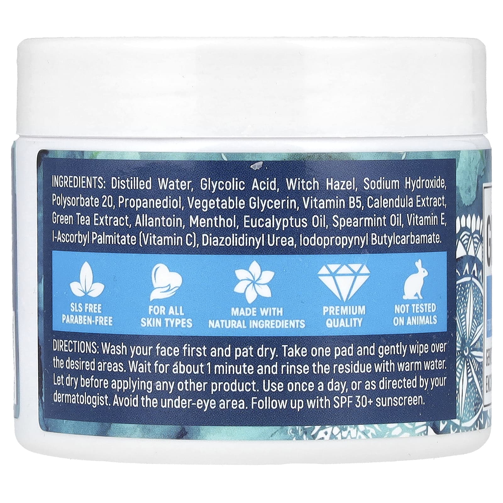MaryAnn Organics, Glycolic Acid Exfoliating Pads, 50 Pads