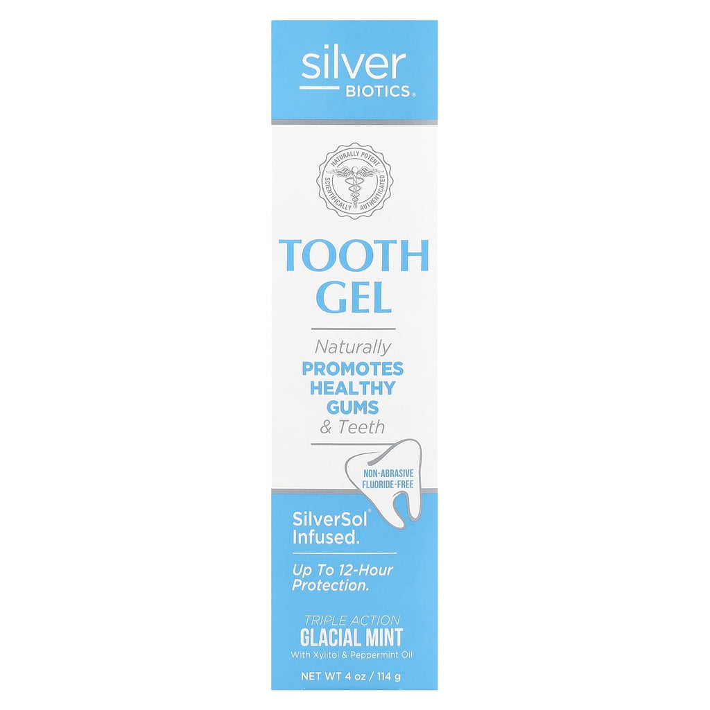 American Biotech Labs, Silver Biotics®, Tooth Gel, Glacial Mint, 4 oz (114 g)