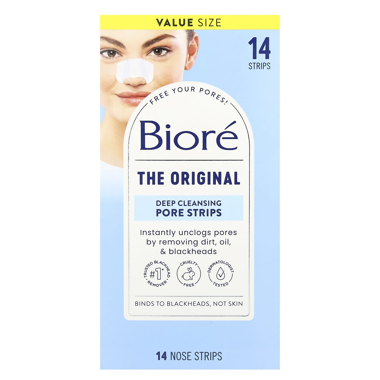 Biore, Deep Cleansing Pore Strips, 14 Nose Strips