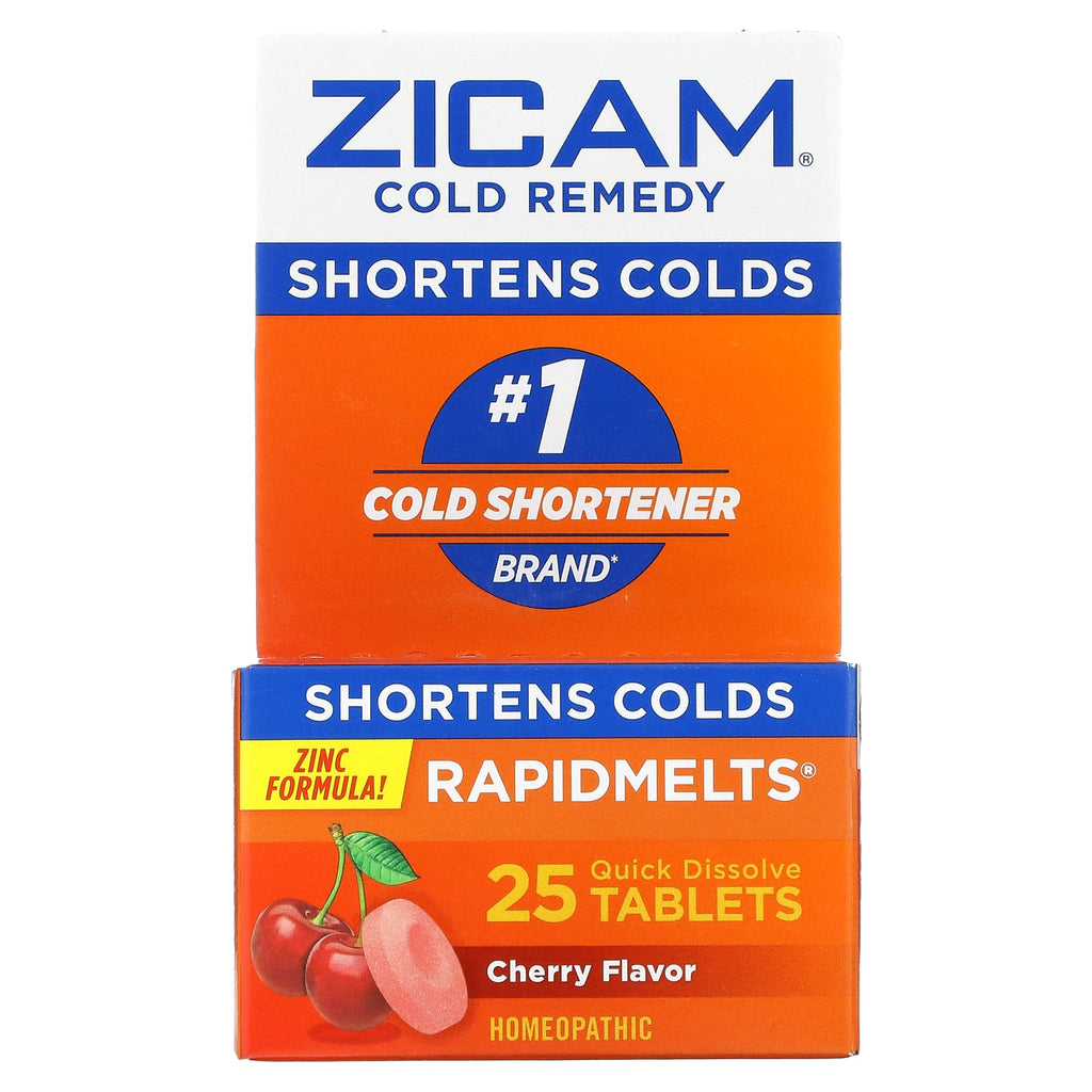 Zicam, Cold Remedy, RapidMelts, Cherry, 25 Quick Dissolve Tablets
