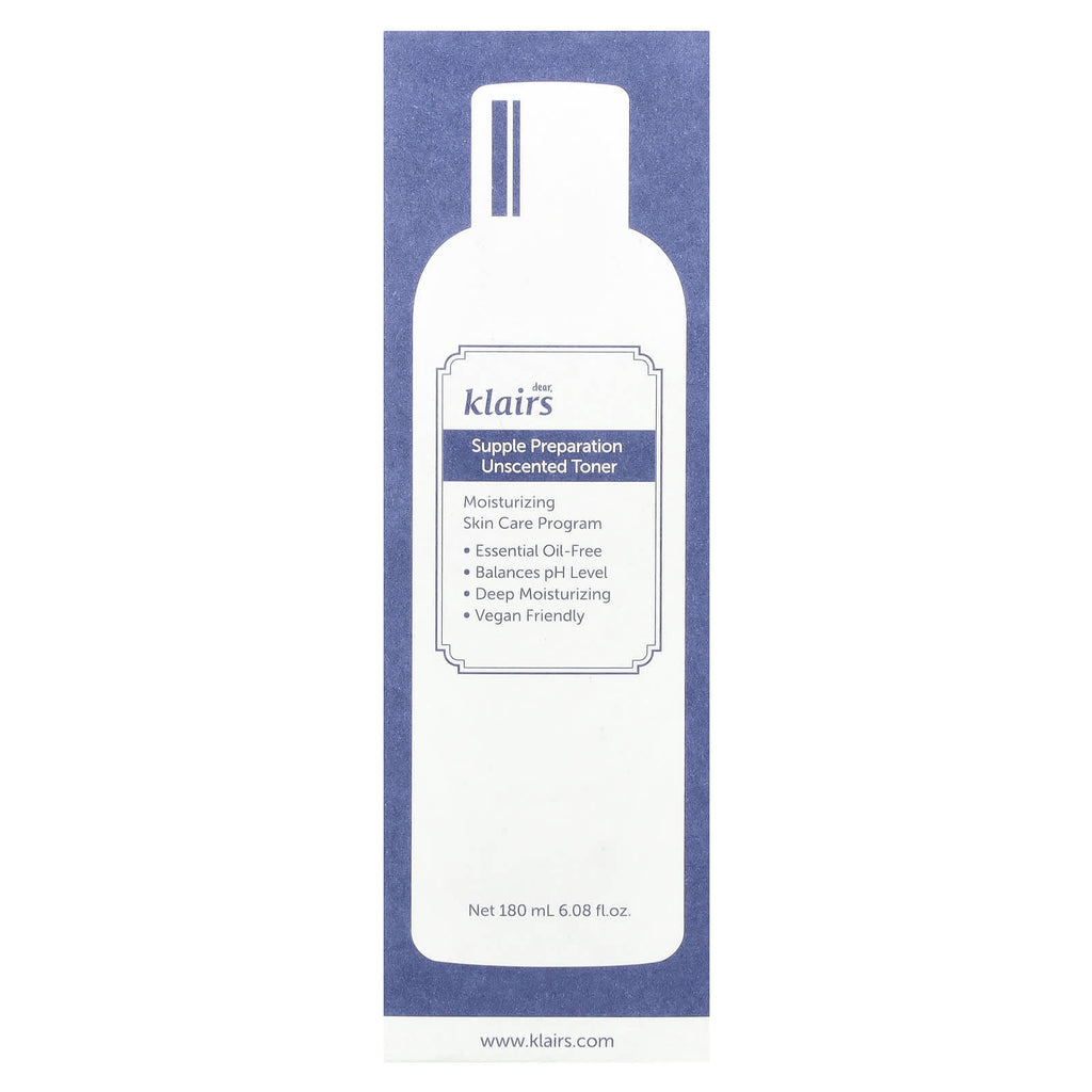 Dear, Klairs, Supple Preparation Unscented Toner, 6.08 fl oz (180 ml)