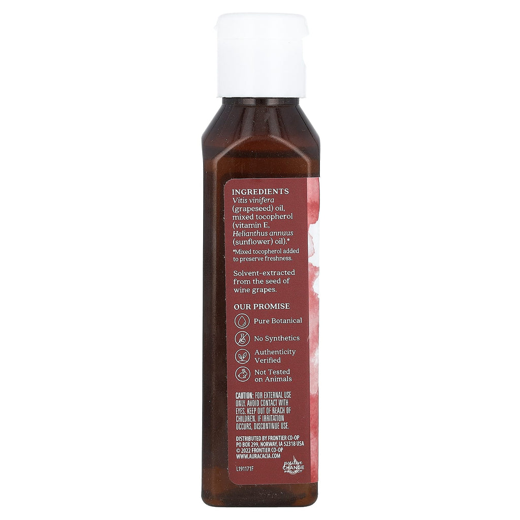 Aura Cacia, Skin Care Oil, Grapeseed, 4 fl oz (118 ml)