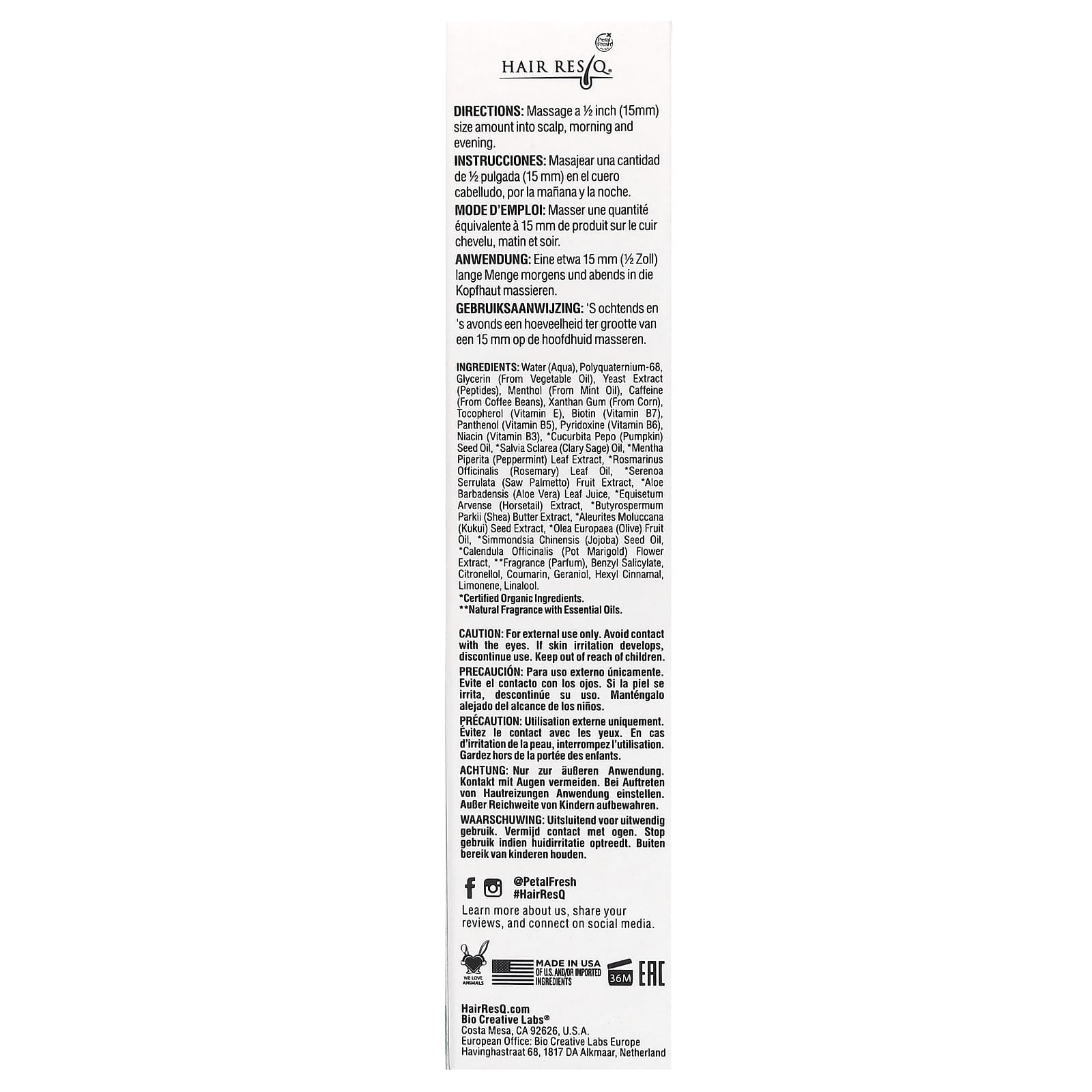Petal Fresh, Hair ResQ®, Follicle Stimulator Serum, 2 fl oz (60 ml)