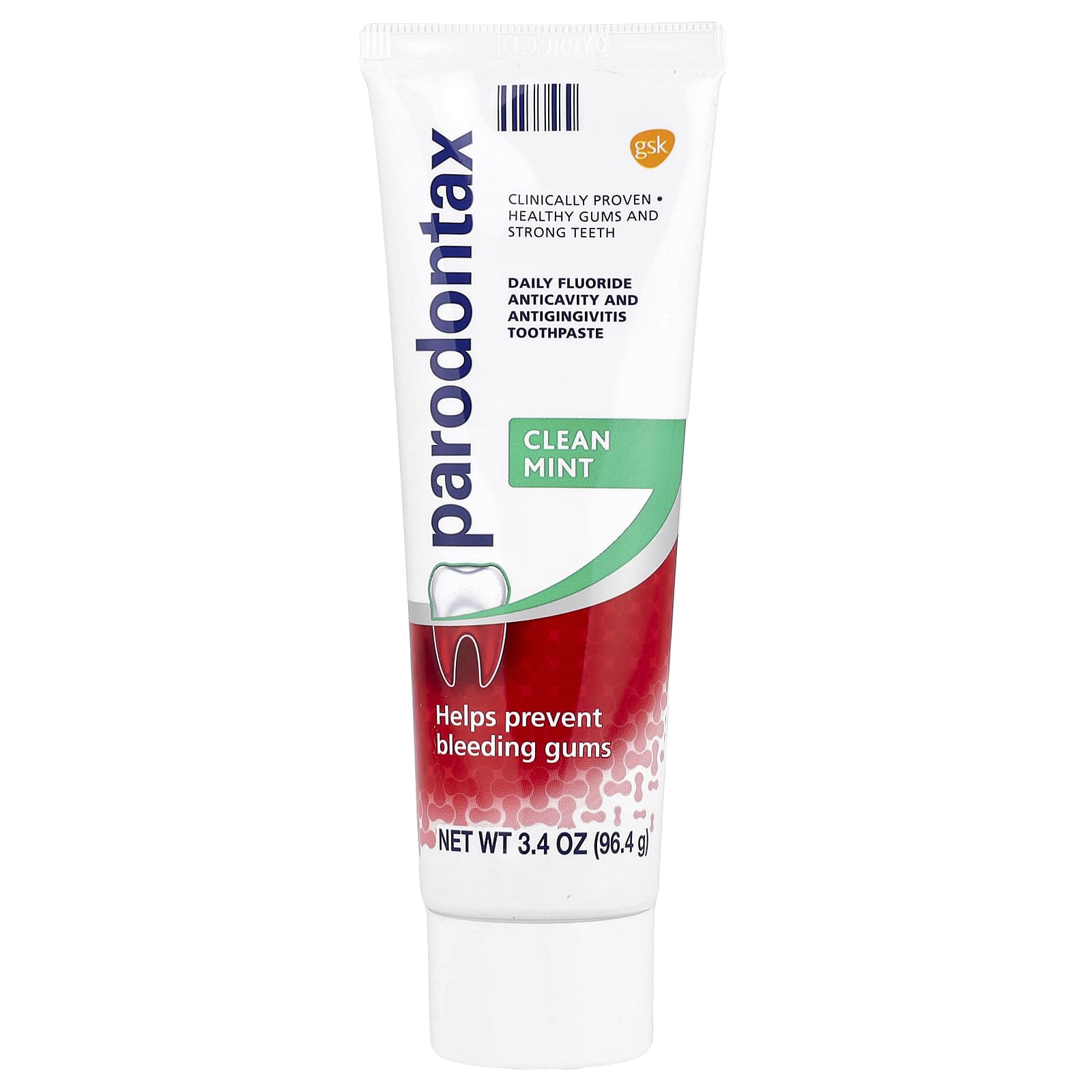 Parodontax, Daily Fluoride Anticavity And Antigingivitis Toothpaste, Clean Mint, 3.4 oz (96.4 g)