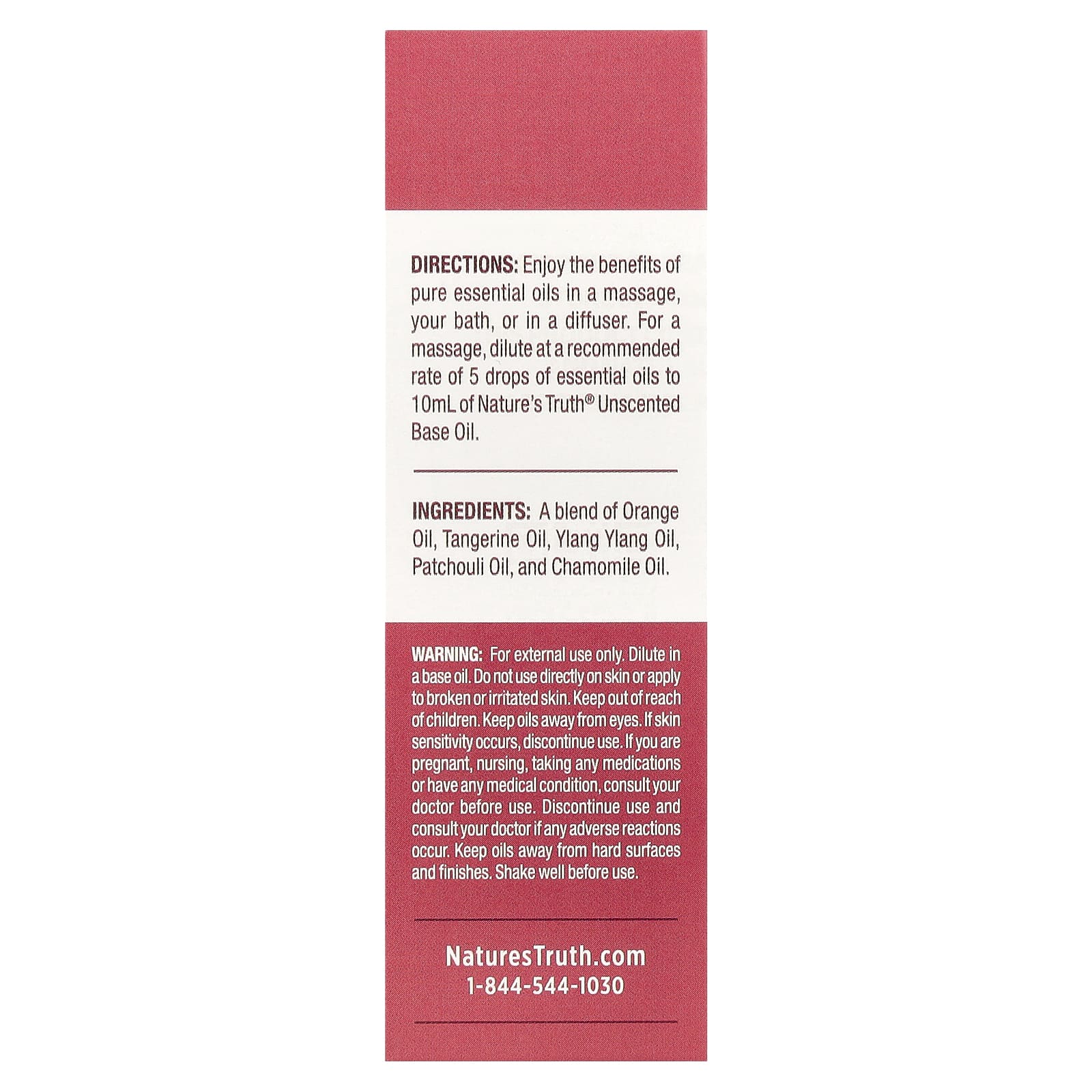 Nature's Truth, Pure Essential Oil, Relaxing Calming, 0.51 fl oz (15 ml)