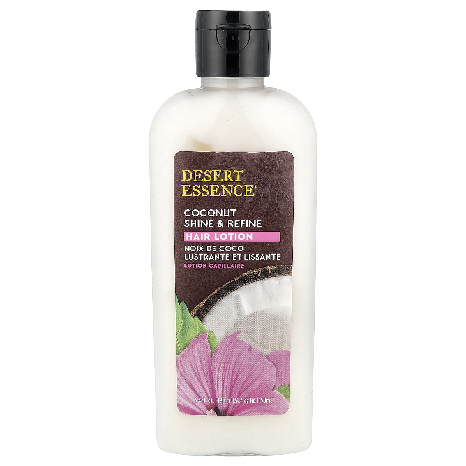 Desert Essence, Coconut Shine & Refine Hair Lotion, 6.4 fl oz (190 ml)
