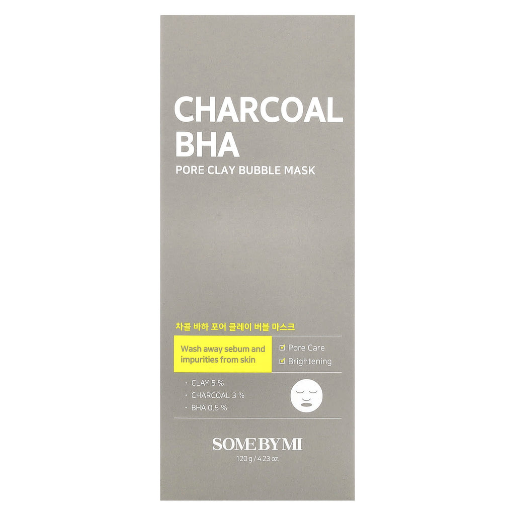 SOME BY MI, Charcoal BHA, Pore Clay Bubble Beauty Mask, 4.23 oz (120 g)