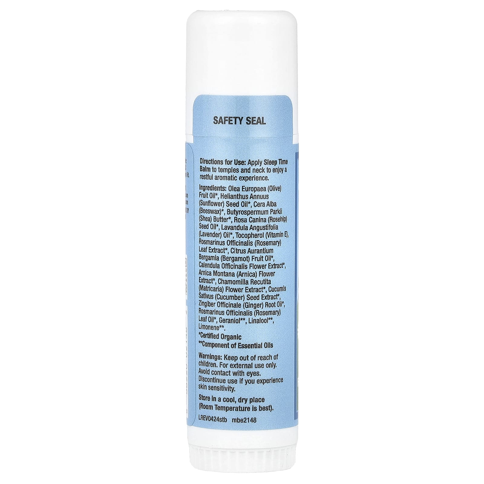Sierra Bees, Sleep Time Balm Stick, Lavender & Chamomile, 0.6 oz (17 g)