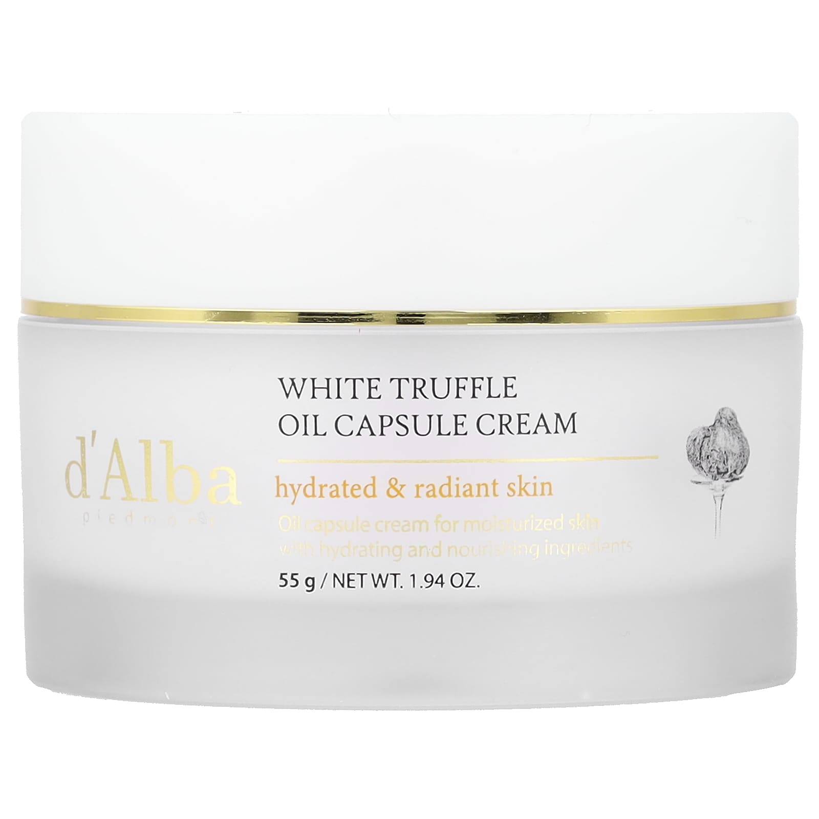 d'Alba, White Truffle Oil Capsule Cream, 1.94 oz (55 g)