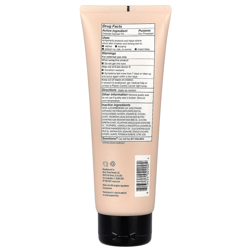 ACURE, Calming Itch & Irritation Lotion, For Sensitive Skin, Lavender & Colloidal Oatmeal, 8 fl oz (236 ml)