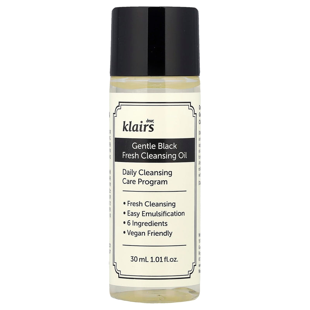 Dear, Klairs, Gentle Black Fresh Cleansing Oil, 1.01 fl oz (30 ml)
