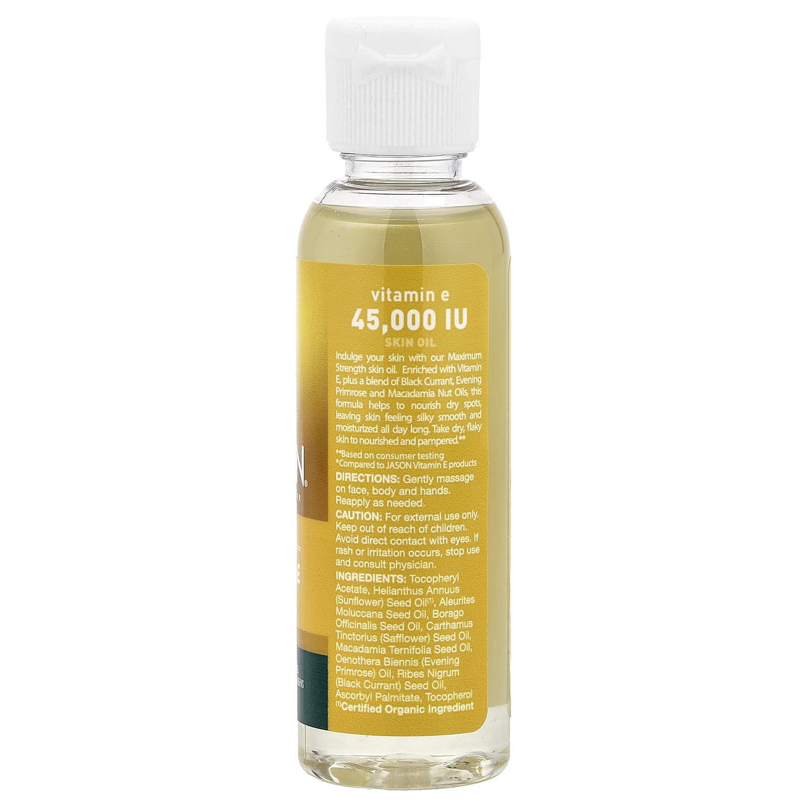 Jason Natural, Vitamin E Skin Oil, Maximum Strength, 2 fl oz (59 ml)