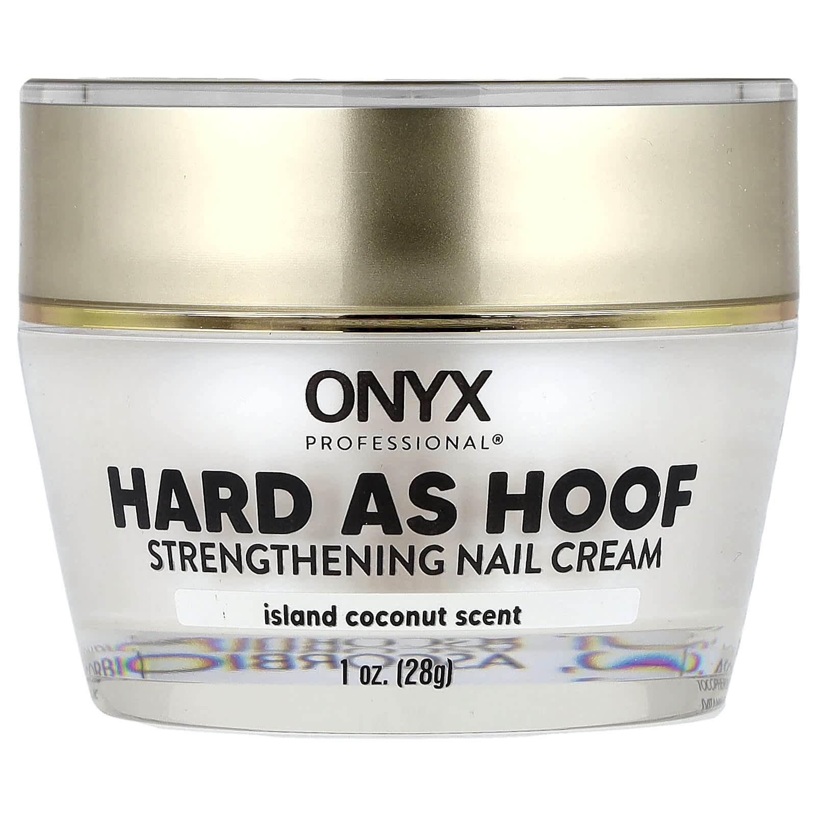 Onyx Professional, Hard As Hoof, Strengthening Nail Cream, Island Coconut, 1 oz (28 g)