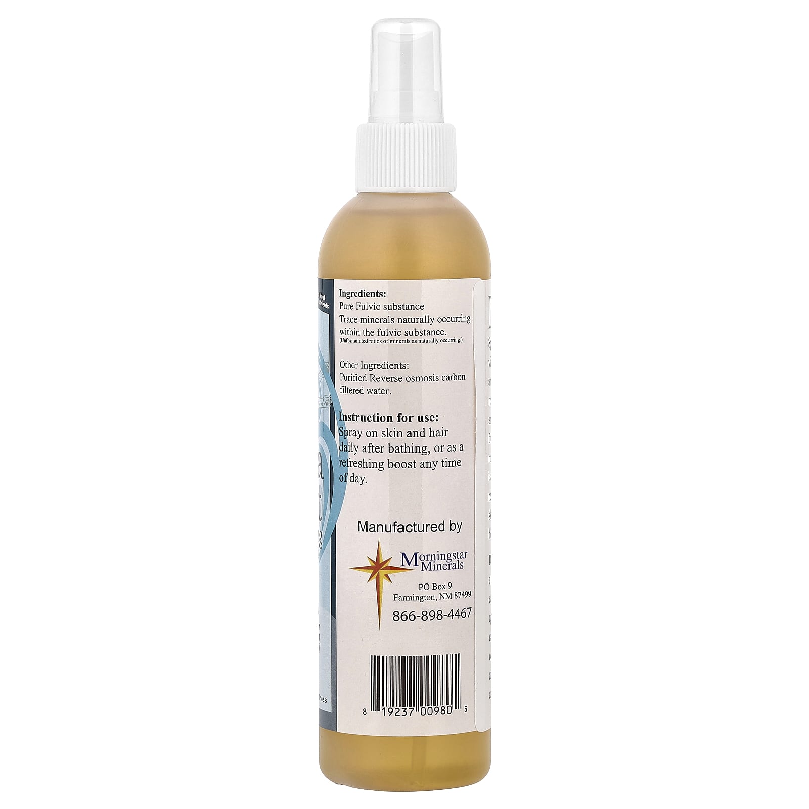 Morningstar Minerals, Derma Boost, Rejuvenating Spray Mist, 8 fl oz