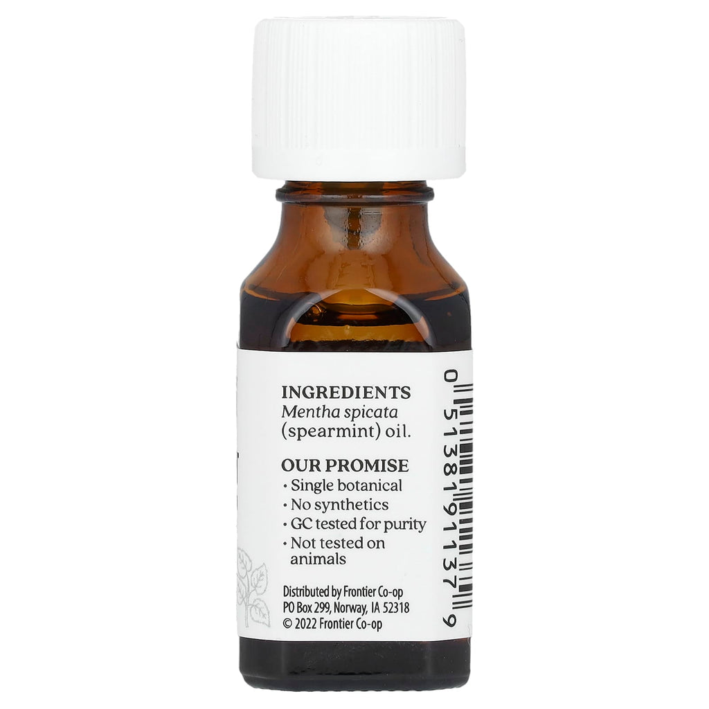 Aura Cacia, Pure Essential Oil, Spearmint, 0.5 oz (15 ml)