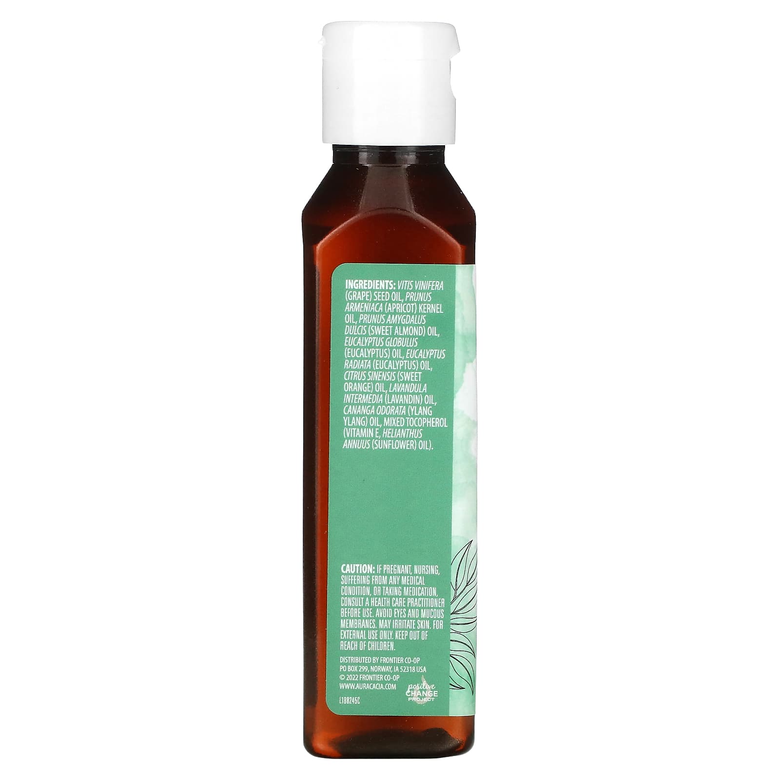 Aura Cacia, Body Oil, Clearing Eucalyptus, 4 fl oz (118 ml)