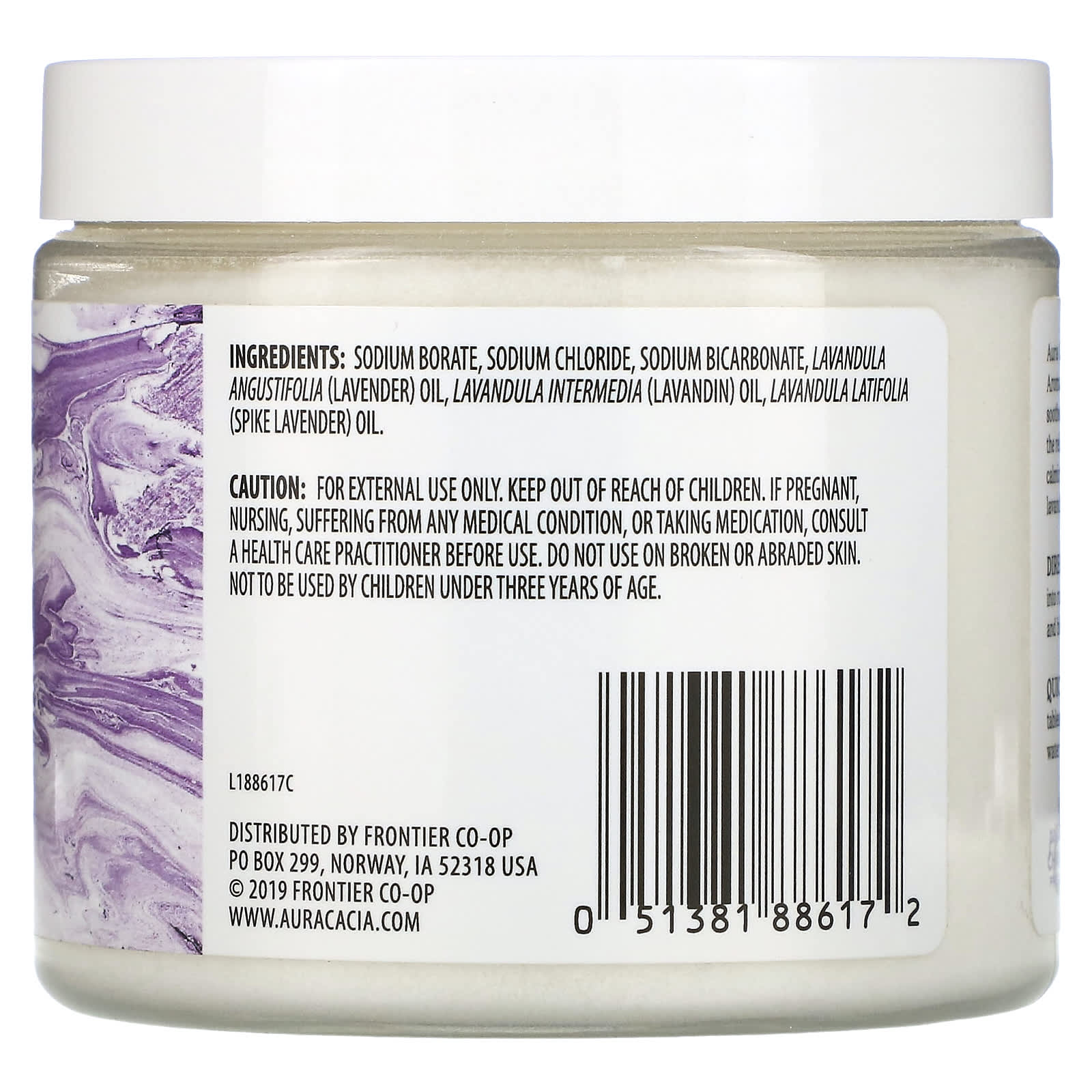 Aura Cacia, Aromatherapy Mineral Bath, Relaxing Lavender, 16 oz (454 g)