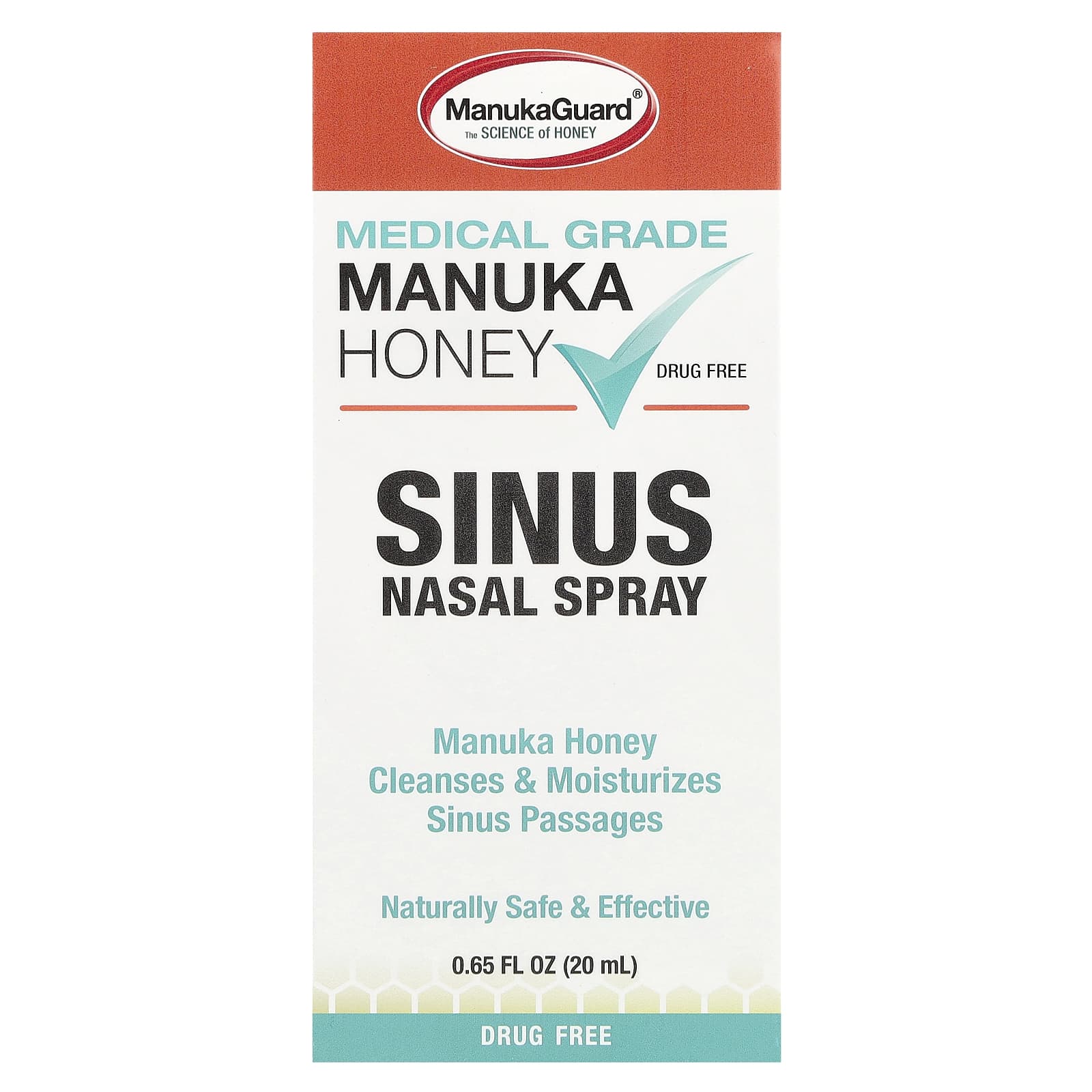 ManukaGuard, Medical Grade Manuka Honey, Sinus Nasal Spray, 0.65 fl oz ( 20 ml)