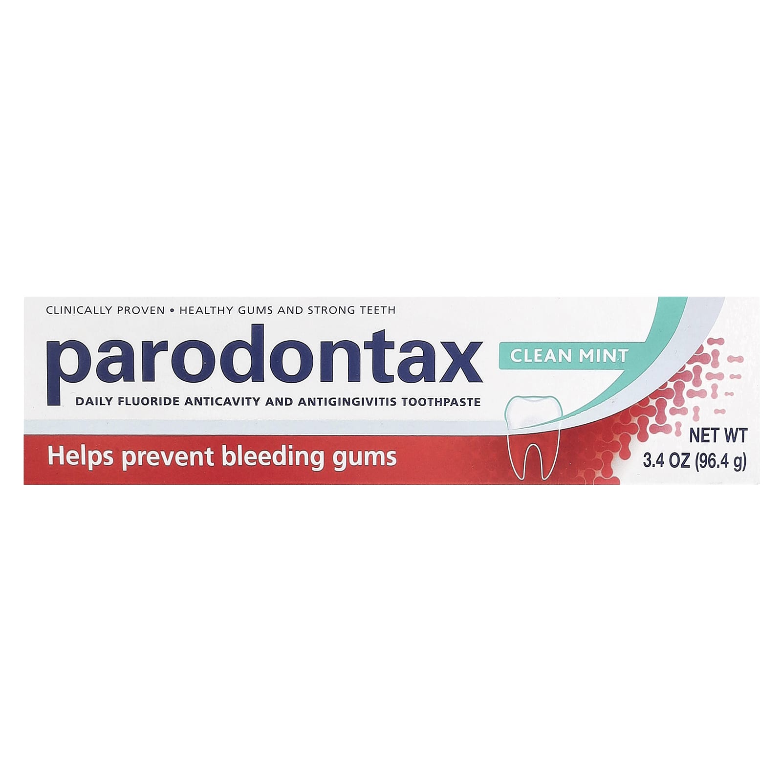 Parodontax, Daily Fluoride Anticavity And Antigingivitis Toothpaste, Clean Mint, 3.4 oz (96.4 g)