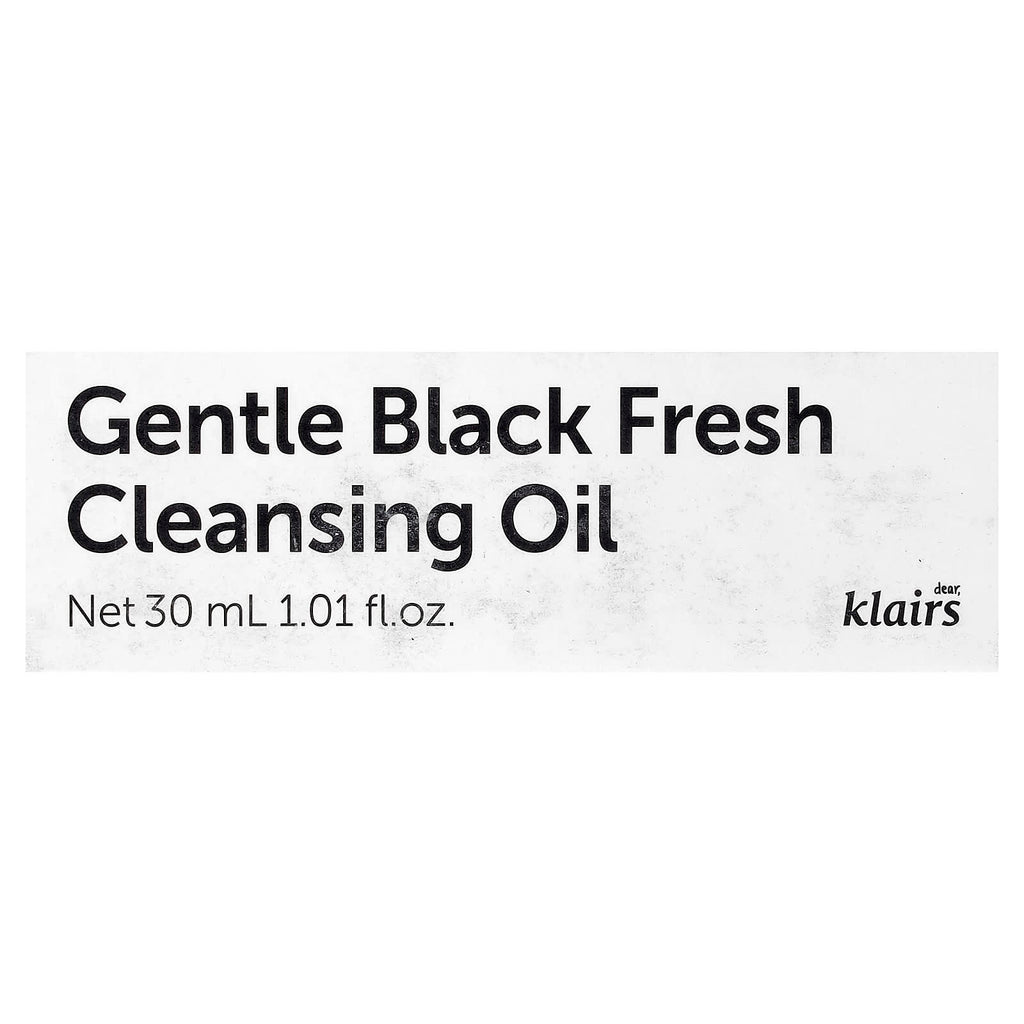 Dear, Klairs, Gentle Black Fresh Cleansing Oil, 1.01 fl oz (30 ml)